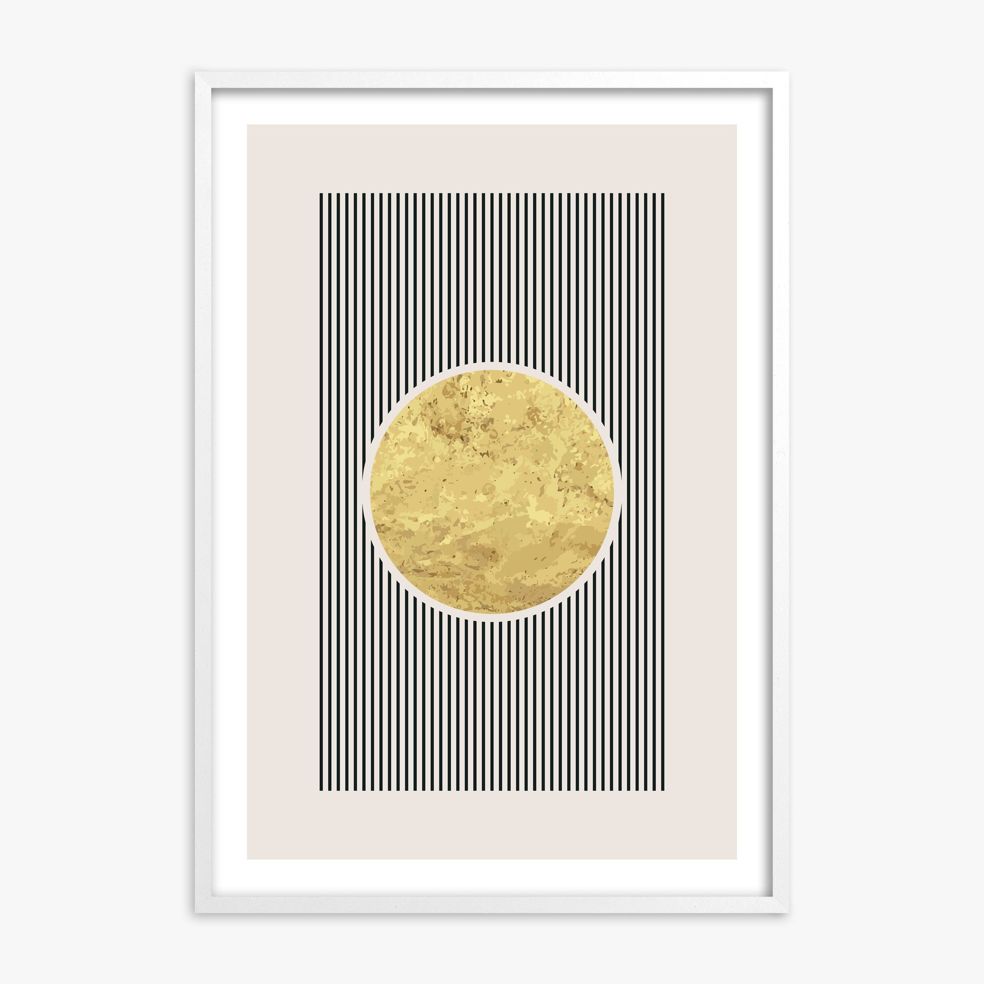 Golden Horizon Eclipse, 70x100cm Whitek Framed Art Reproduction