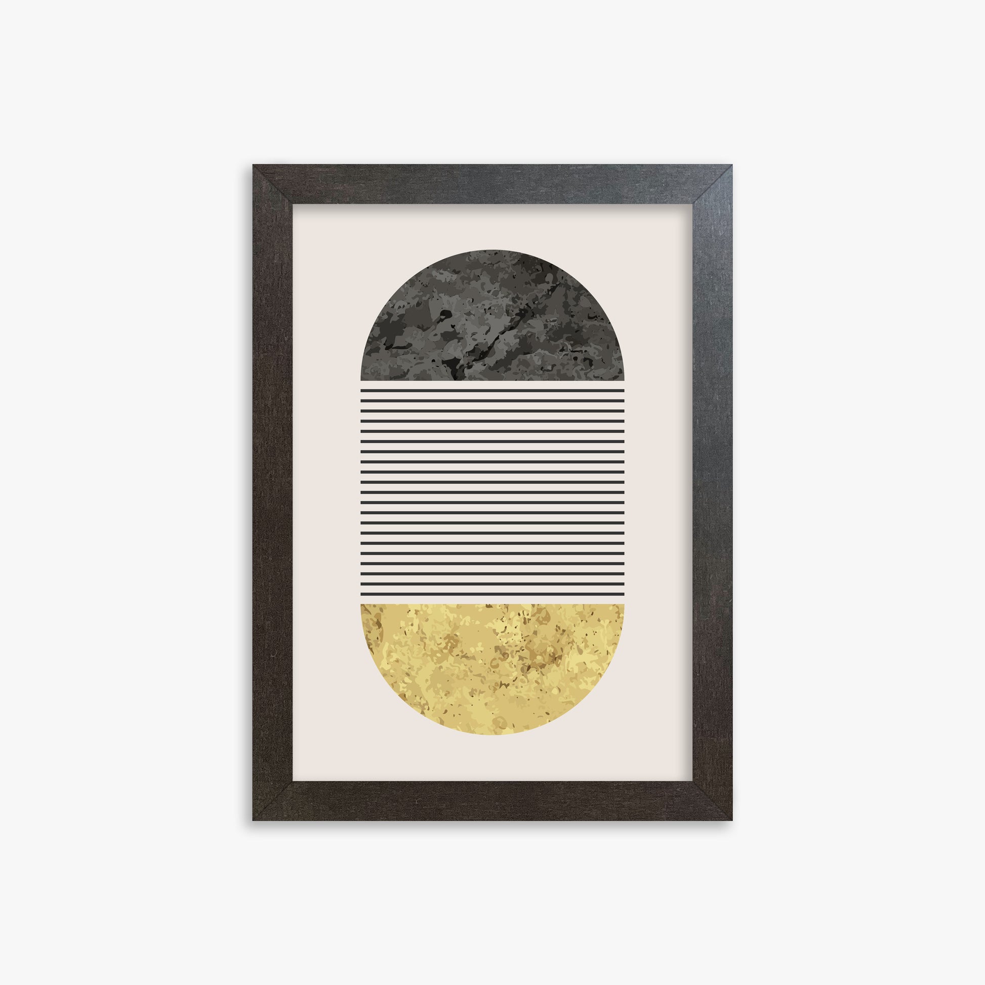 Day & Night Halo, 21x30cm Framed Art Reproduction With Espresso Frame