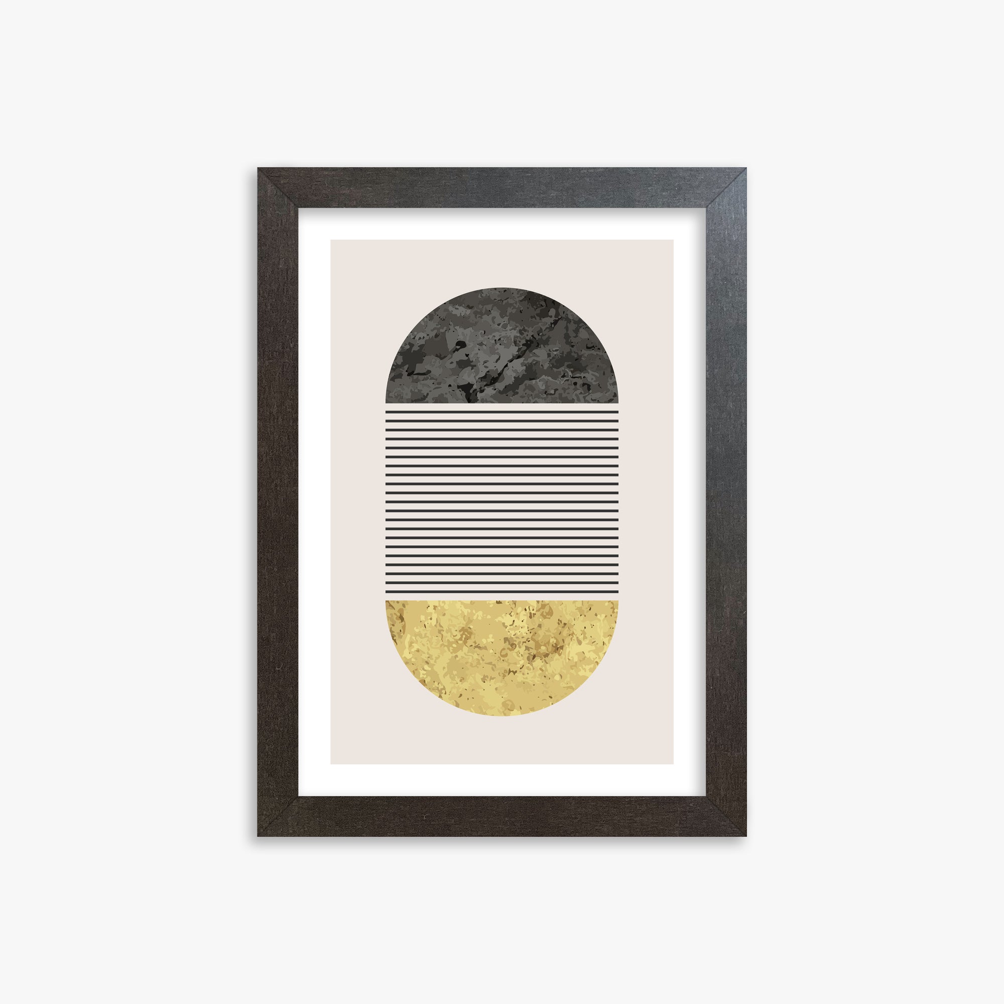 Day & Night Halo, 21x30cm Framed Art Reproduction With Espresso Frame