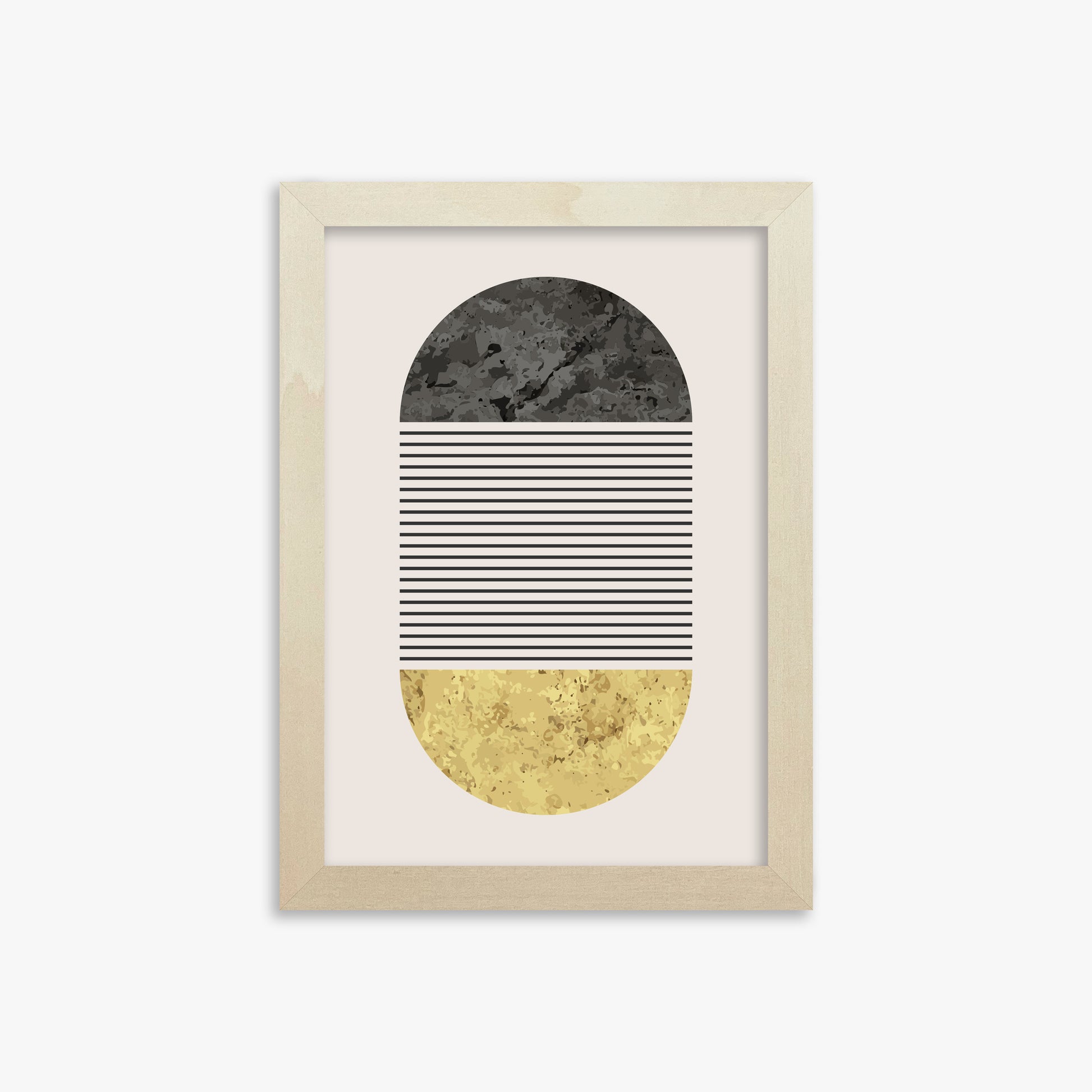 Day & Night Halo, 21x30cm Framed Art Reproduction With Lime Wood Frame