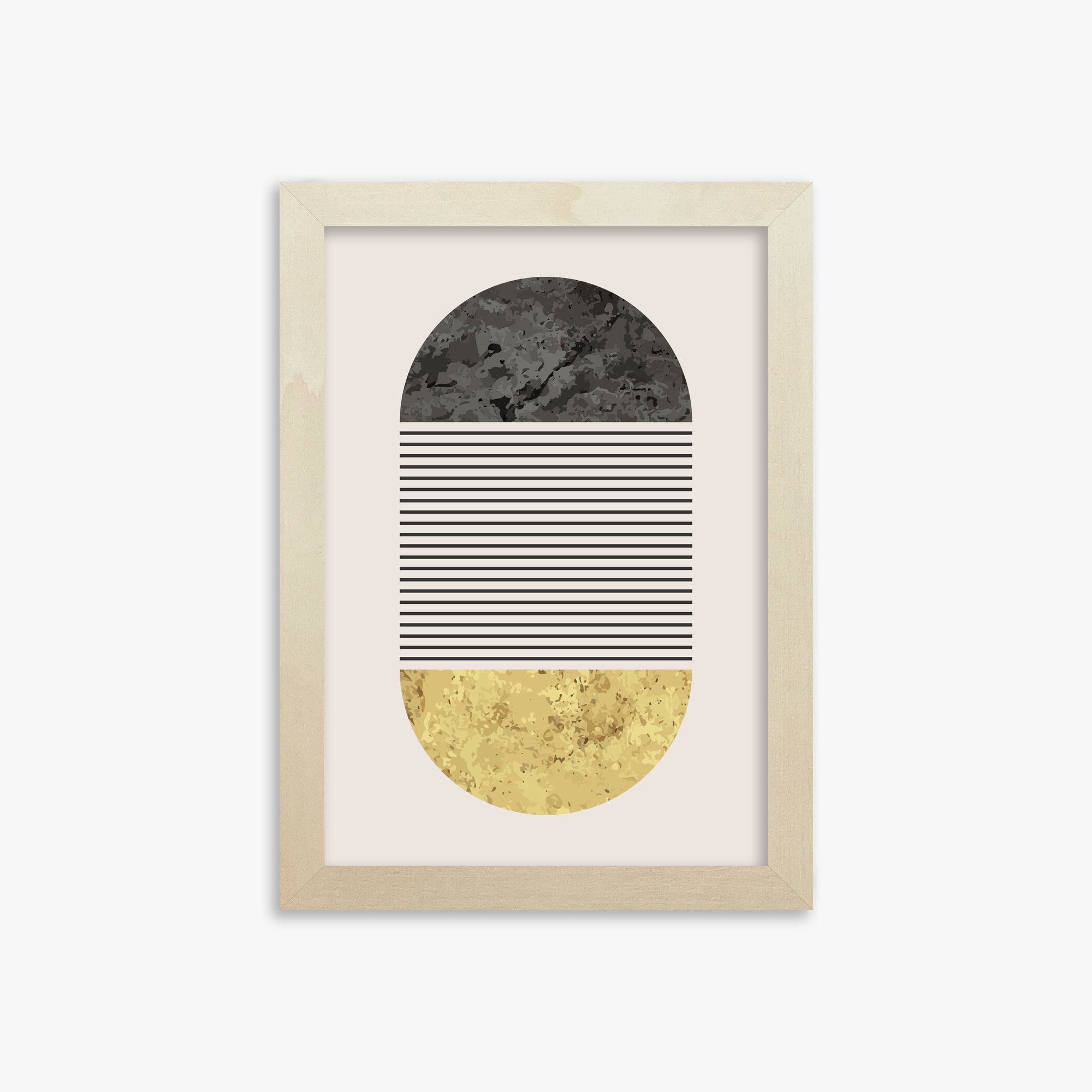 Day & Night Halo, 21x30cm Framed Art Reproduction With Lime Wood Frame