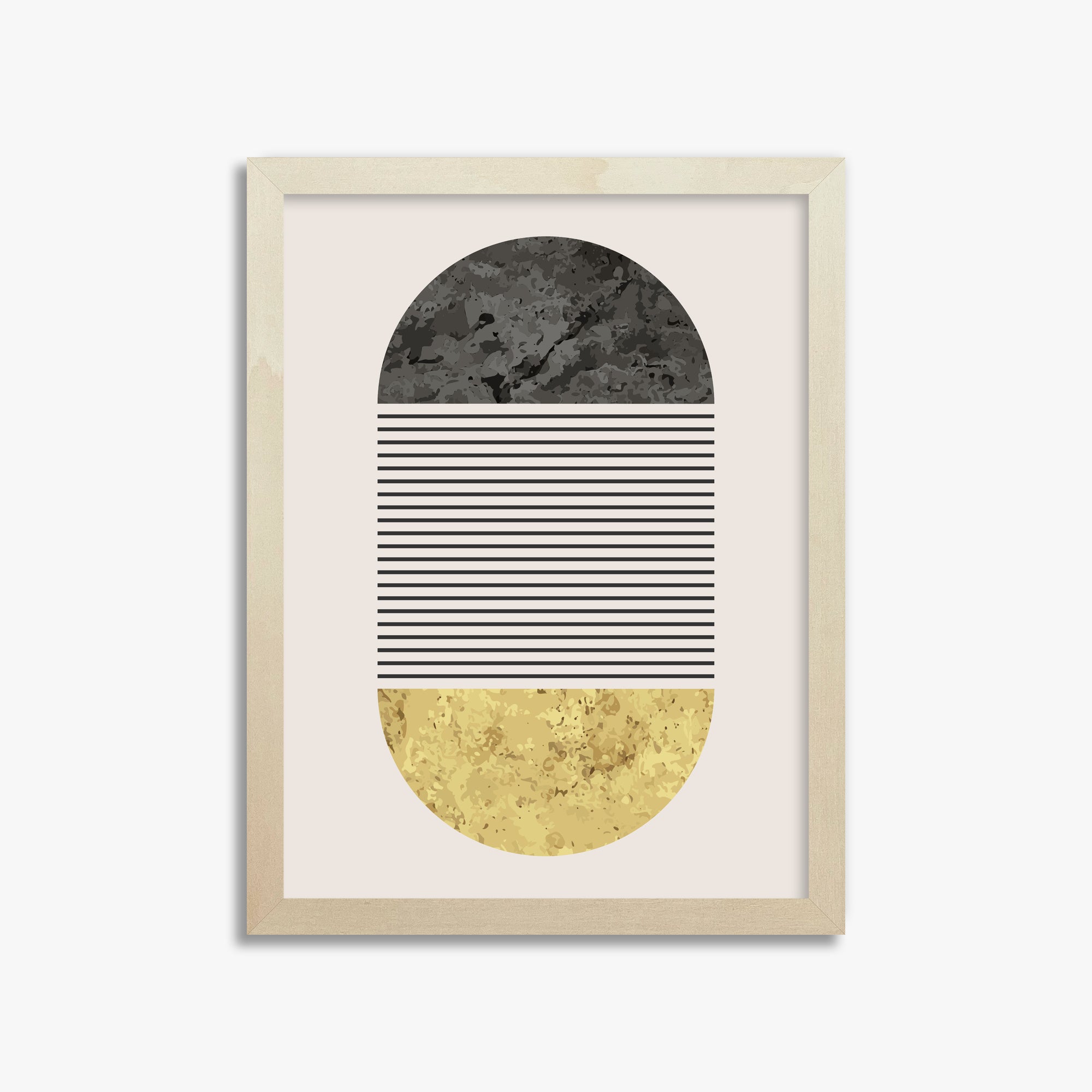 Day & Night Halo, 30x40cm Framed Art Reproduction With Lime Wood Frame