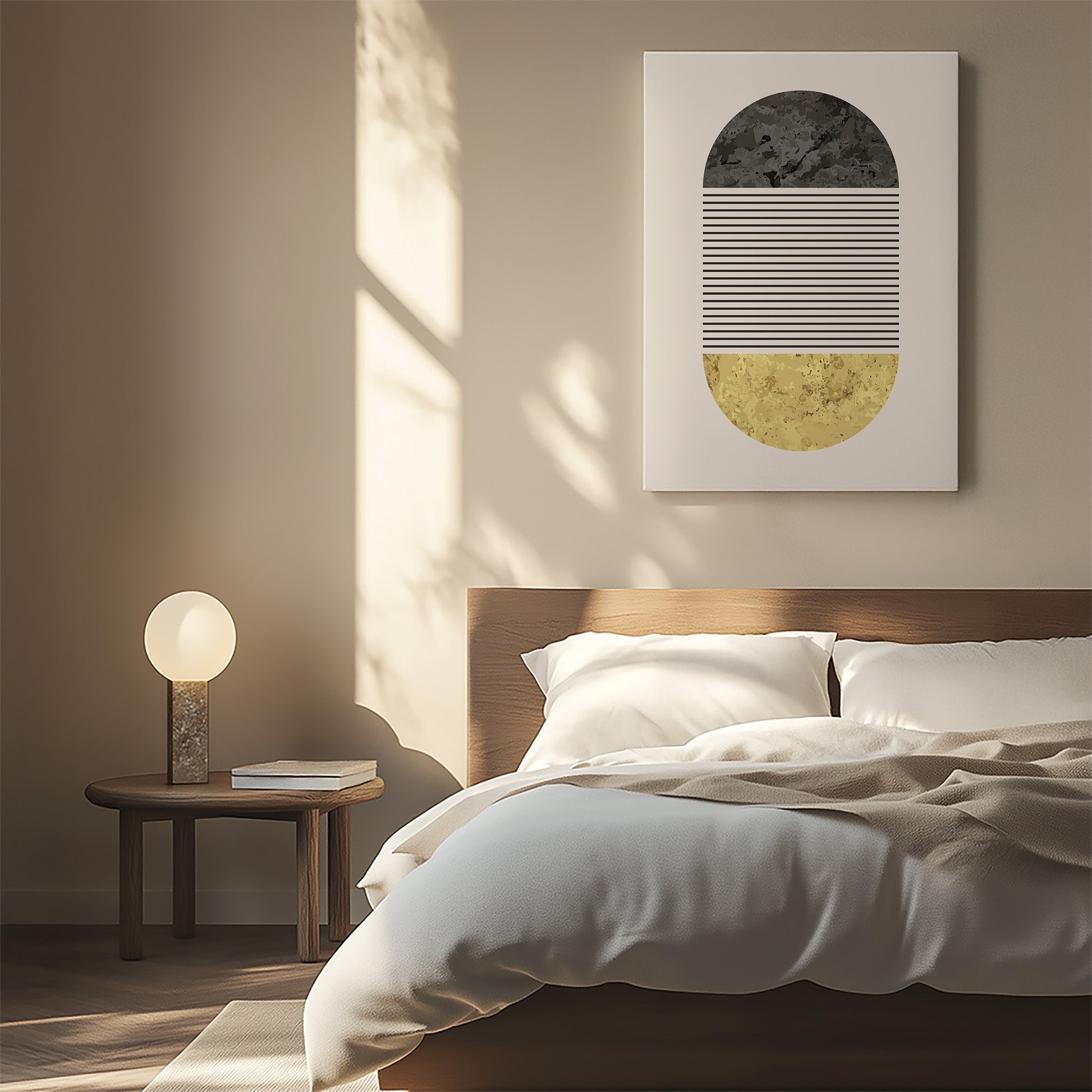 Design Concept No. 55 for Day & Night Halo Japanese Satin Canvas Wall Art
