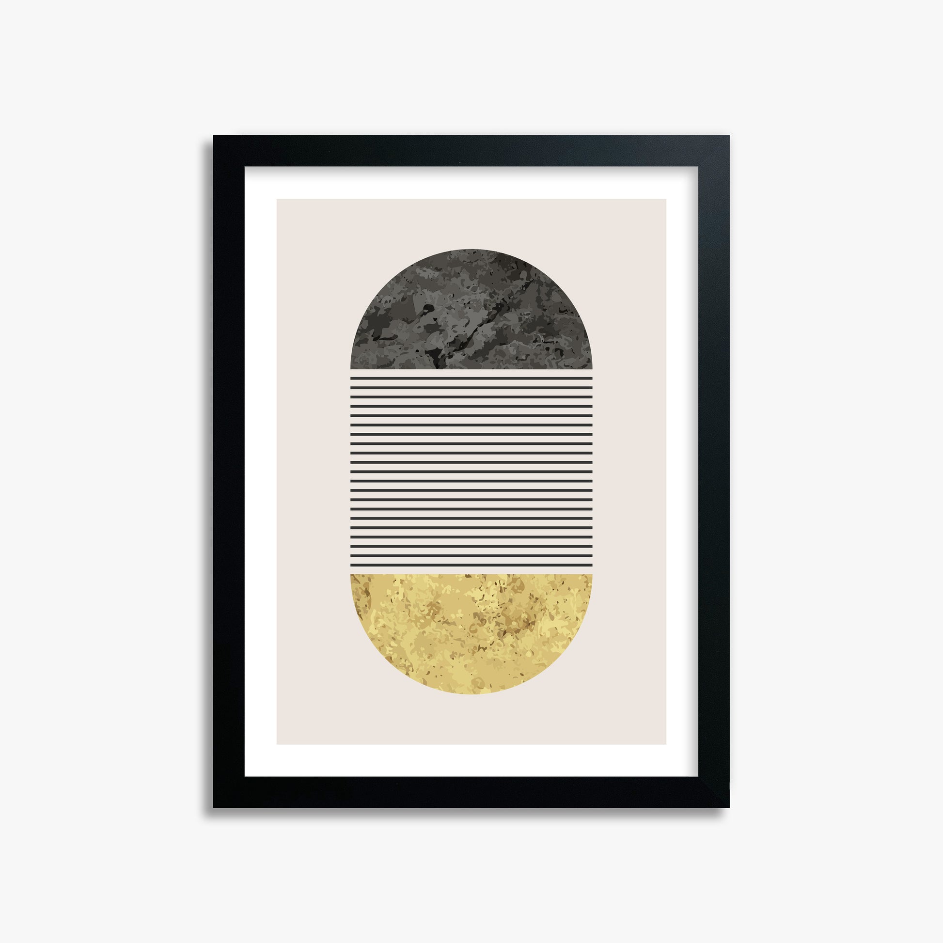 Day & Night Halo, 30x40cm Black Framed Art Reproduction