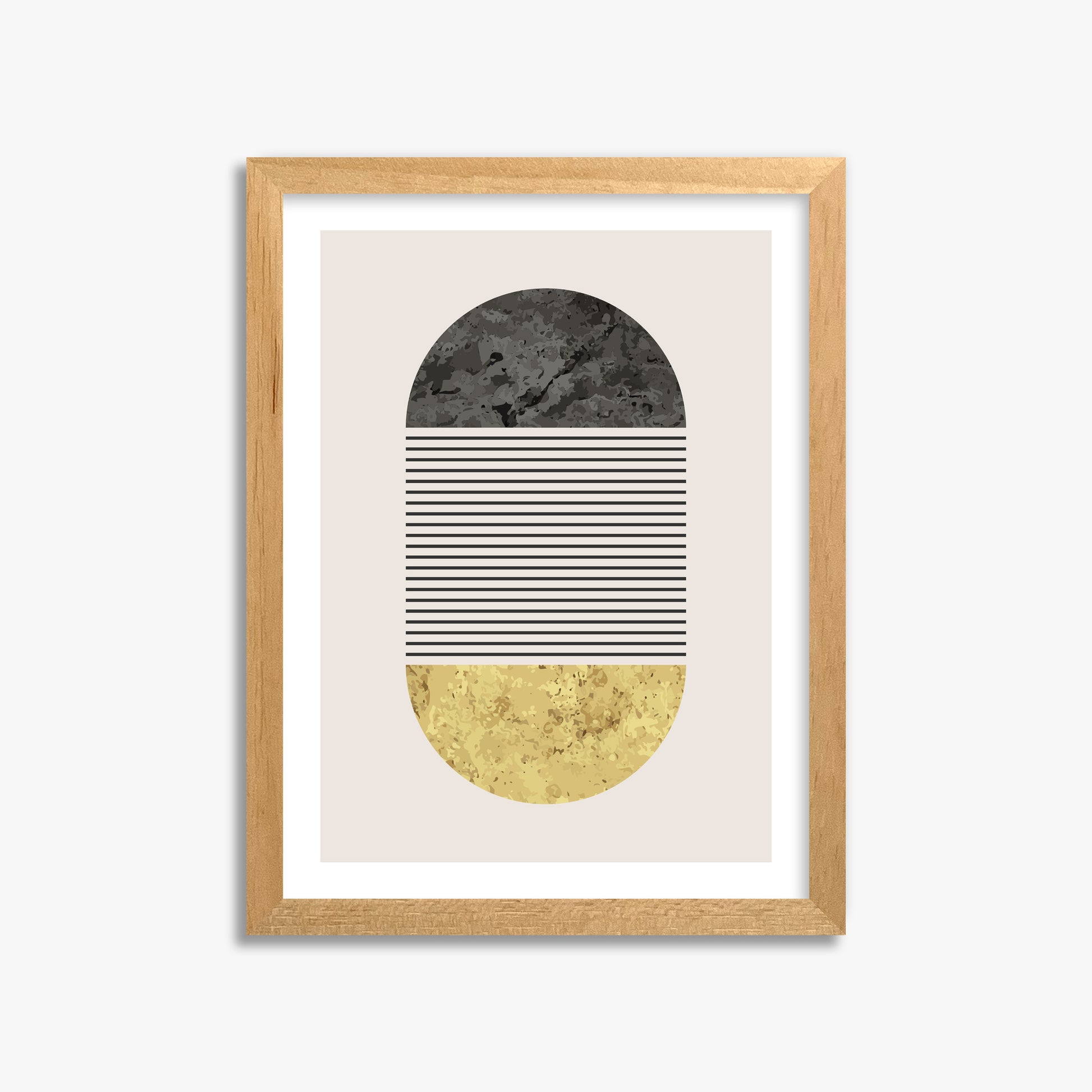 Day & Night Halo, 30x40cm Oak Framed Art Reproduction