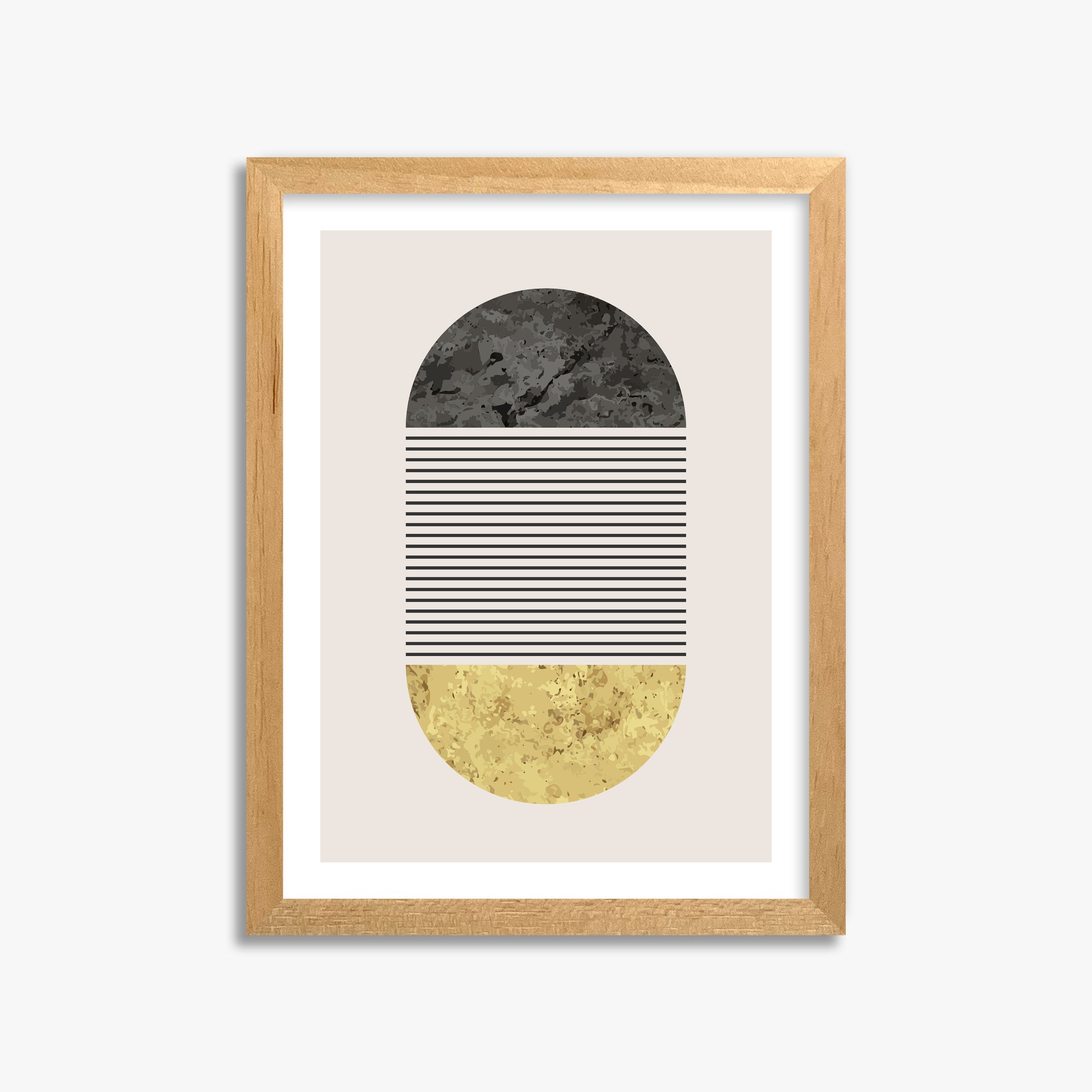 Day & Night Halo, 30x40cm Oak Framed Art Reproduction