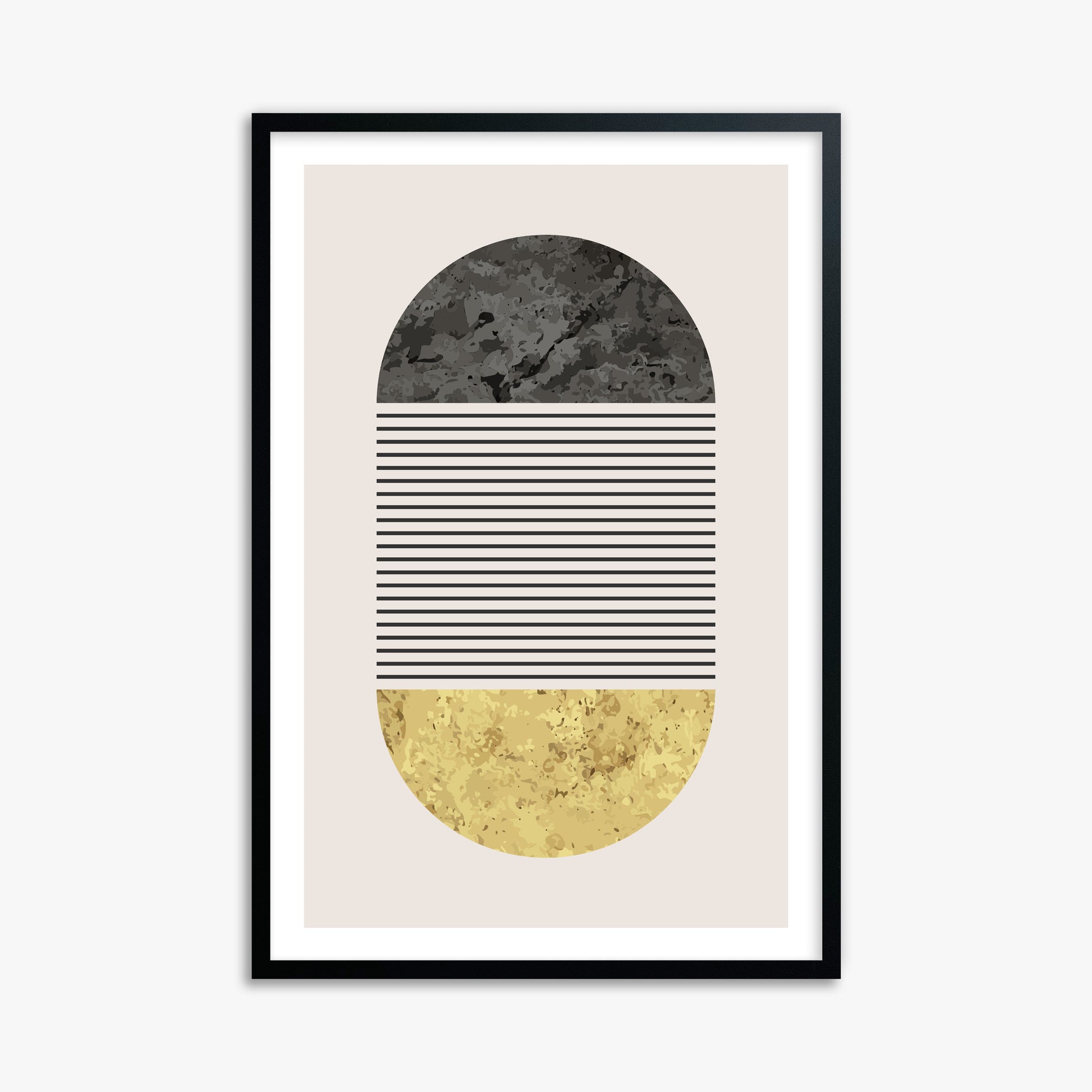 Day & Night Halo, 61x91cm Black Framed Art Reproduction