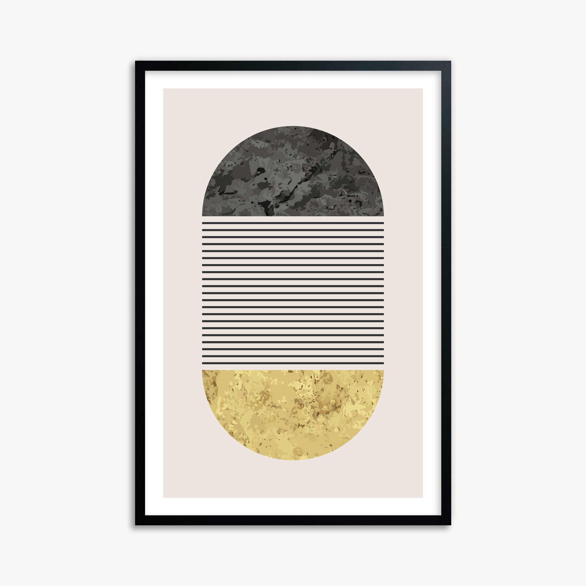 Day & Night Halo, 61x91cm Black Framed Art Reproduction