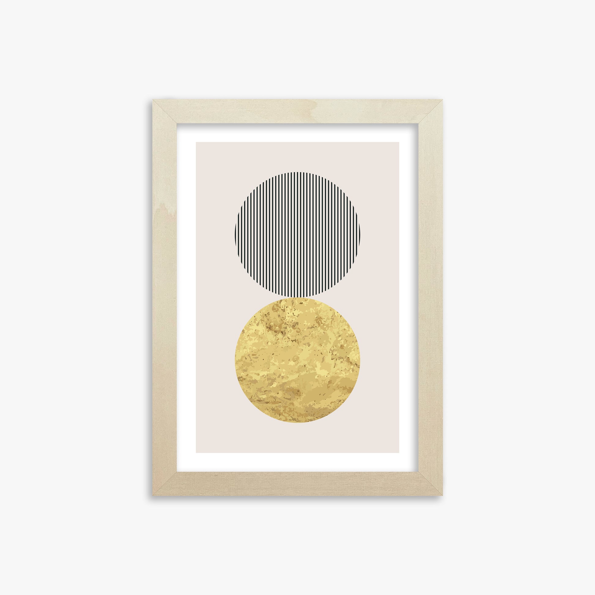 Eclipsed Gold, 21x30cm Framed Art Reproduction With Lime Wood Frame