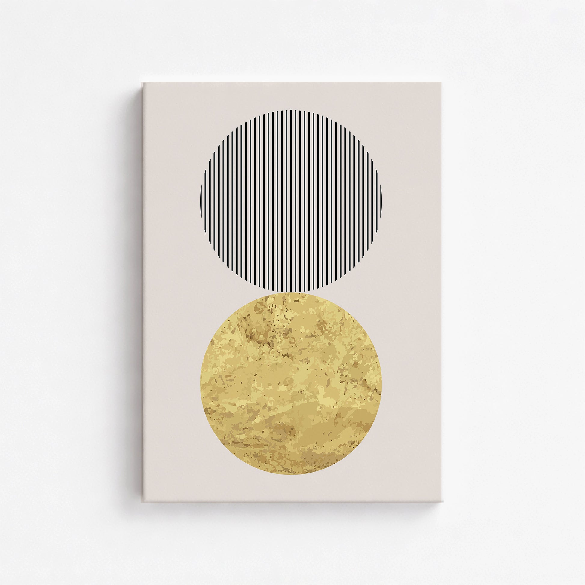 Eclipsed Gold, 50x70cm Satin Canvas Art Reproduction