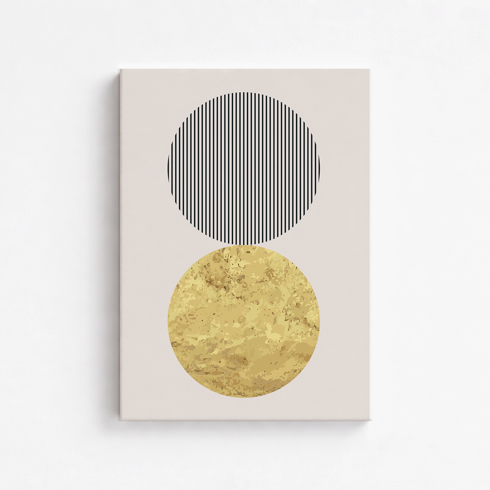 Eclipsed Gold, 50x70cm Satin Canvas Art Reproduction