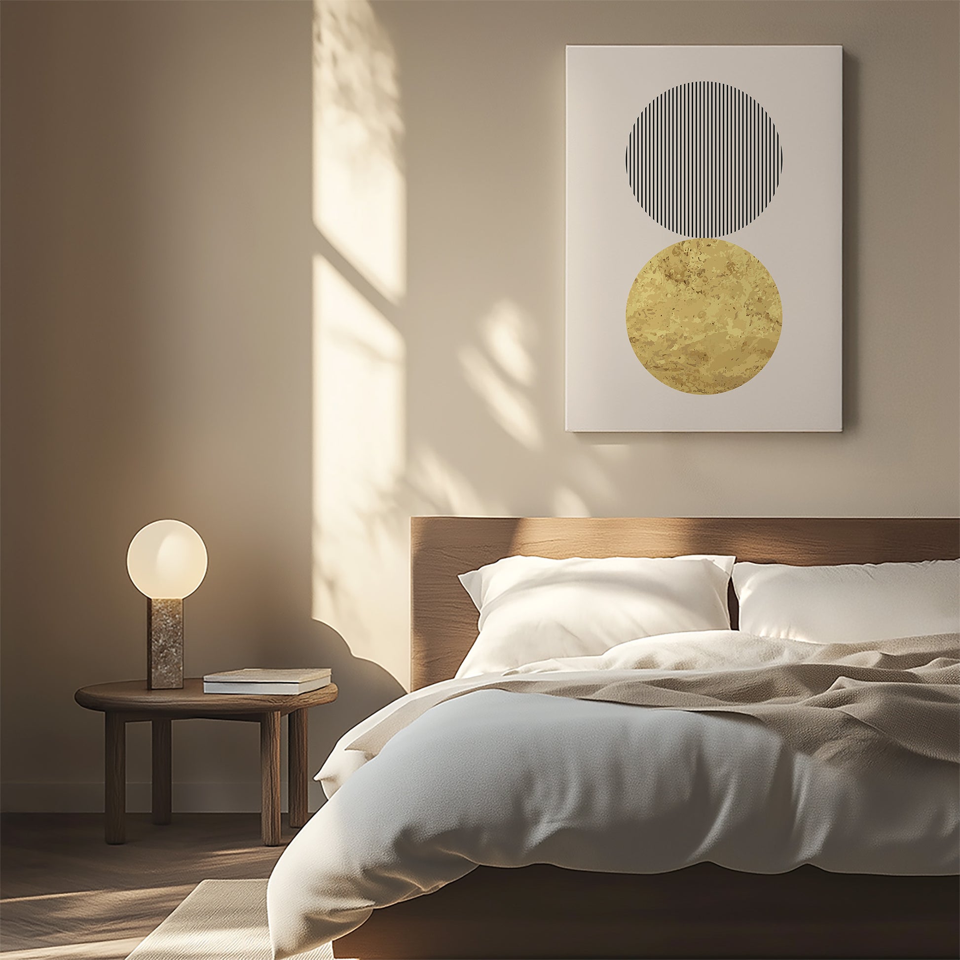 Design Concept No. 55 for Eclipsed Gold Japanese Wall Art