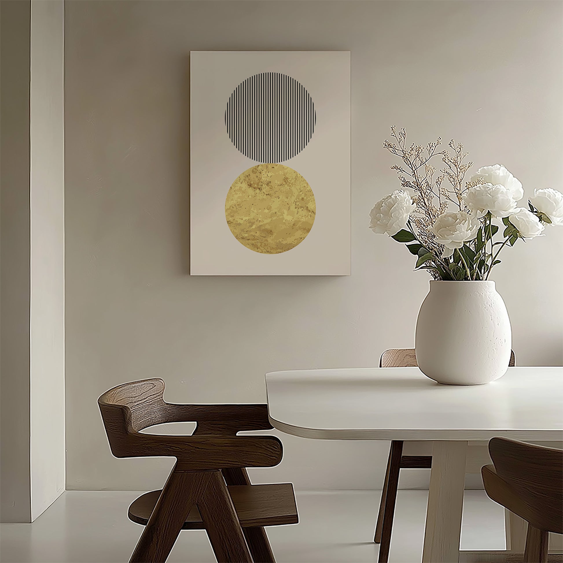 Design Concept No. 58 for Eclipsed Gold Japanese Wall Art
