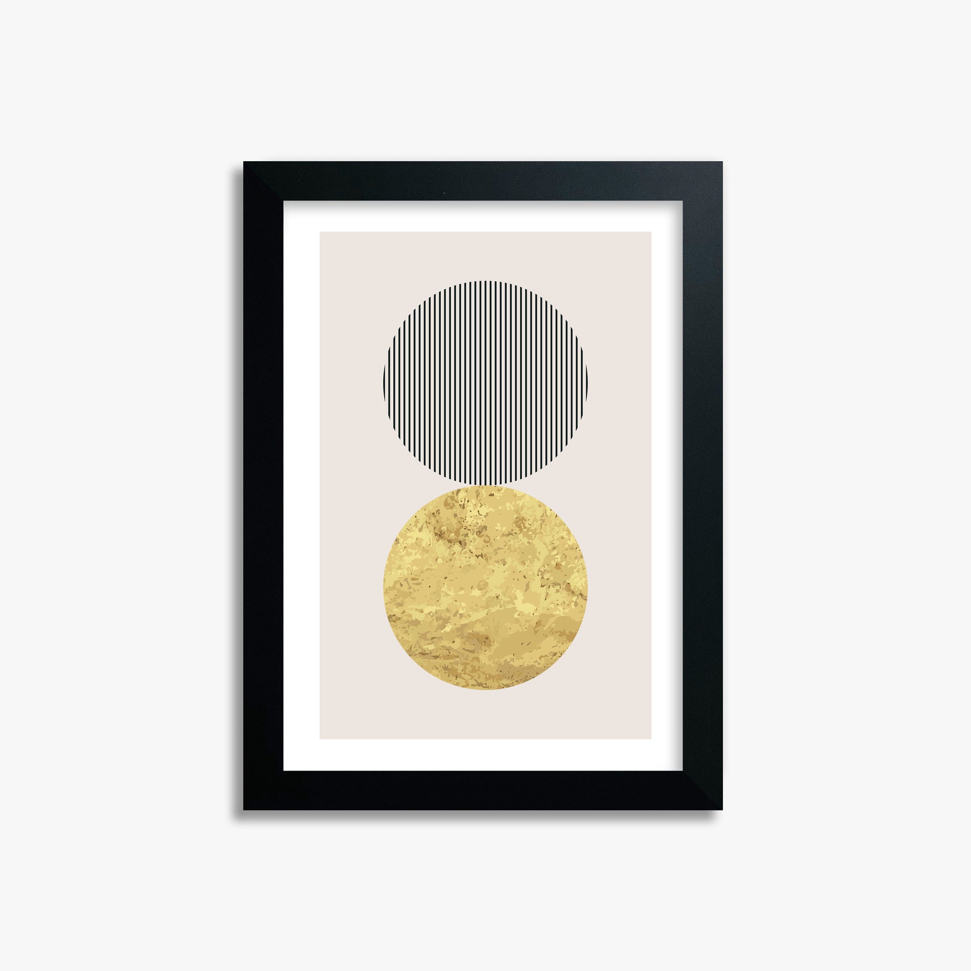 Eclipsed Gold, 21x30cm Black Framed Art Reproduction