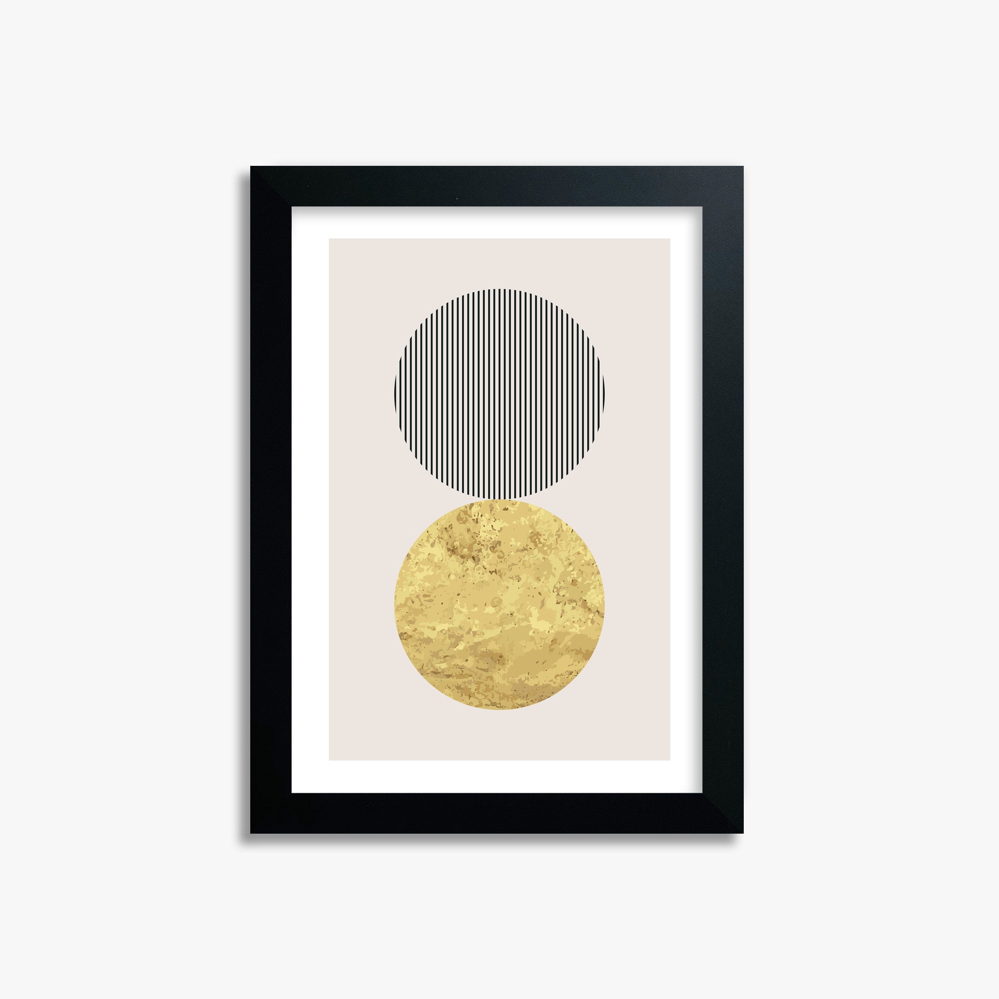 Eclipsed Gold, 21x30cm Black Framed Art Reproduction