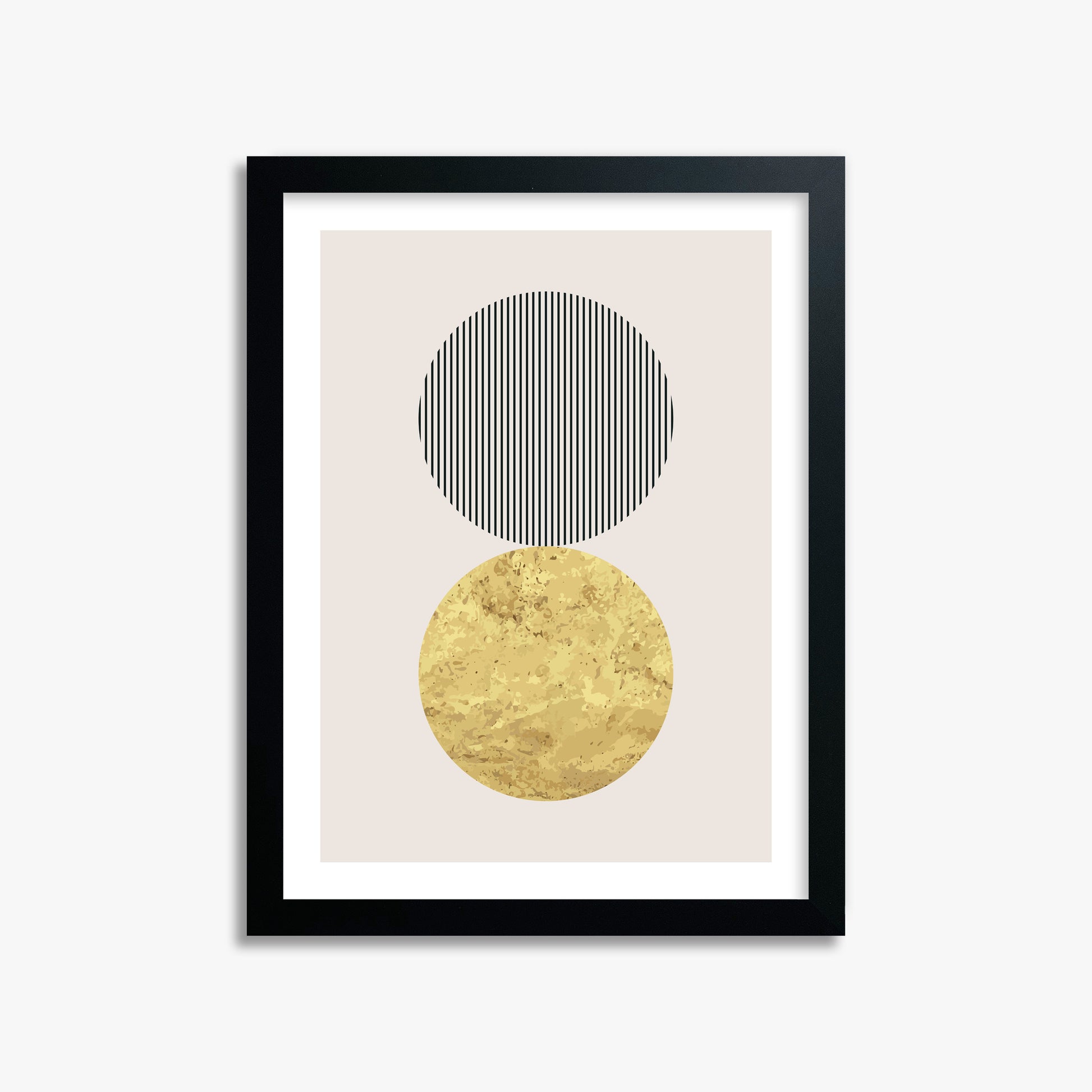 Eclipsed Gold, 30x40cm Black Framed Art Reproduction