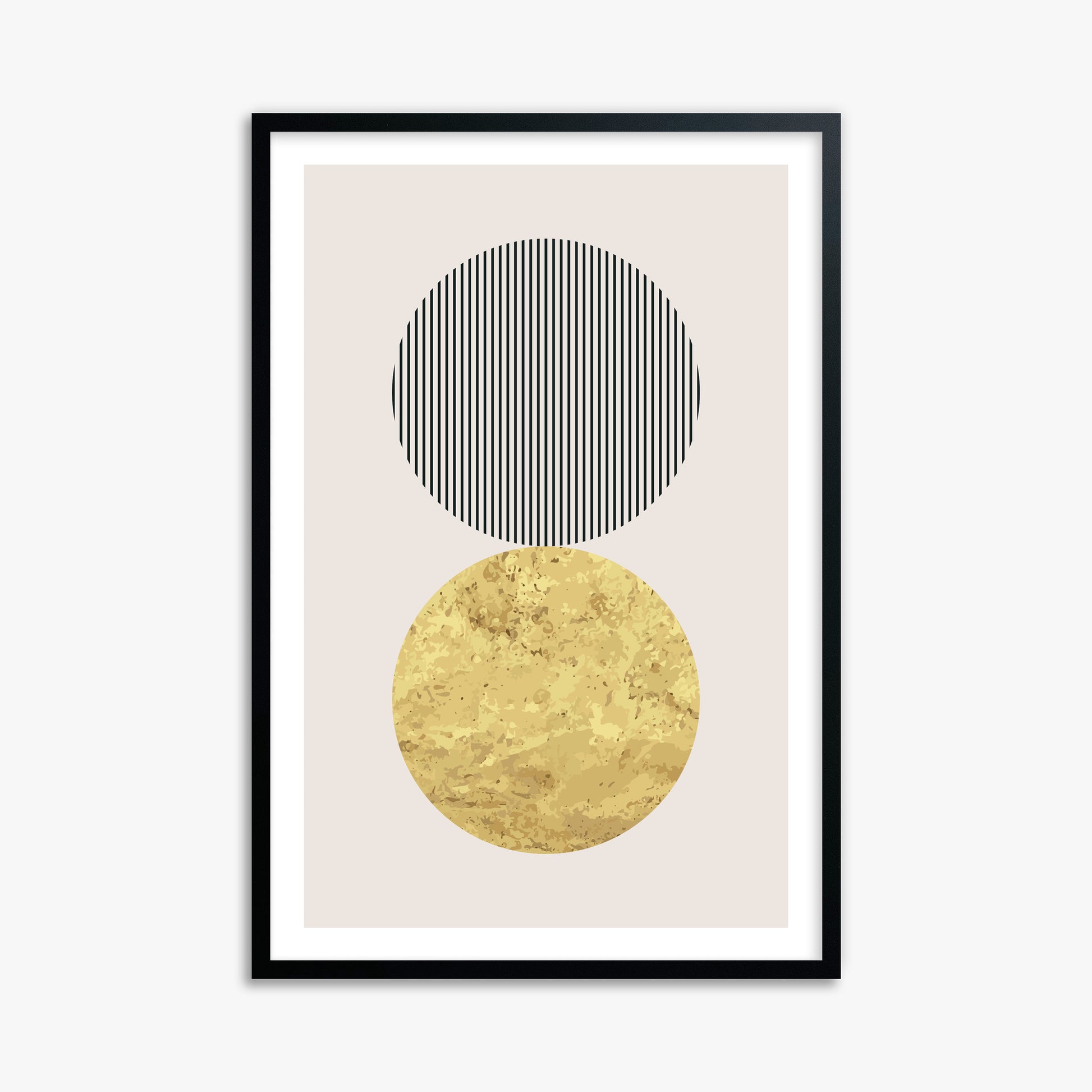 Eclipsed Gold, 61x91cm Black Framed Art Reproduction