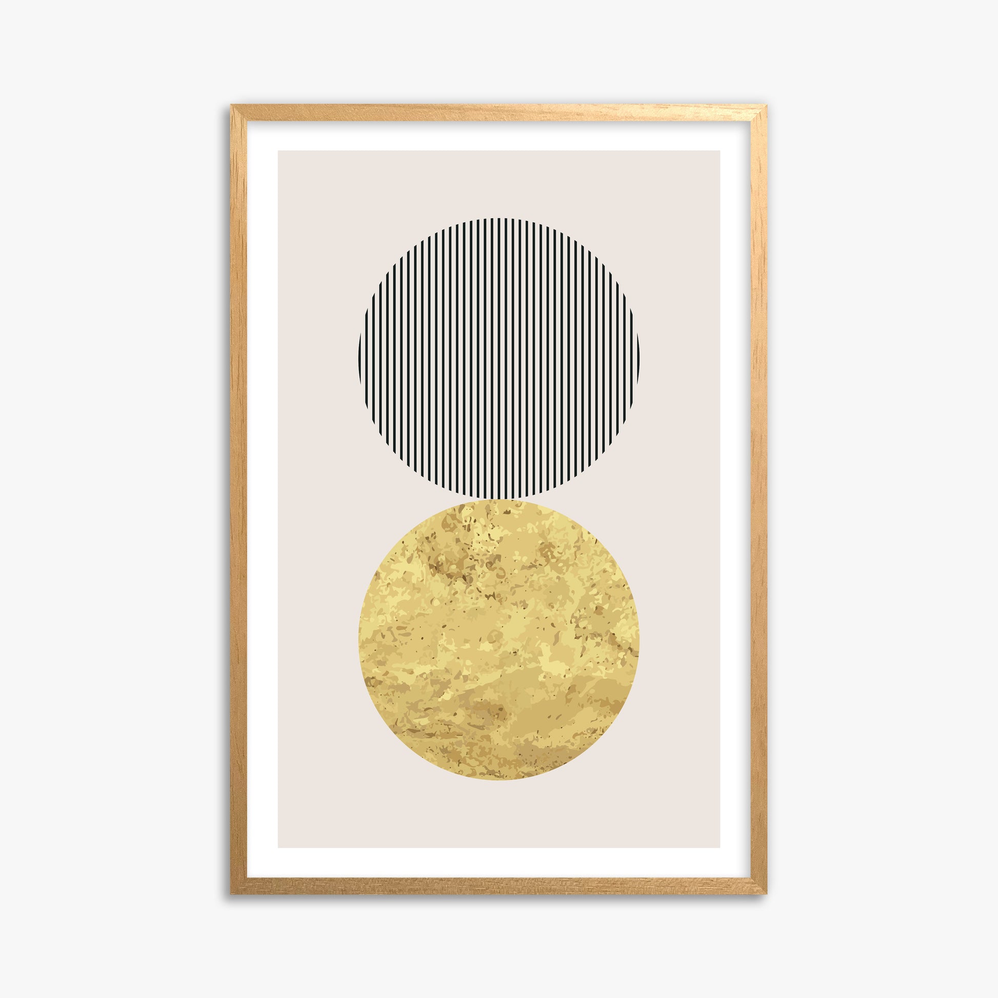 Eclipsed Gold, 61x91cm Oak Framed Art Reproduction