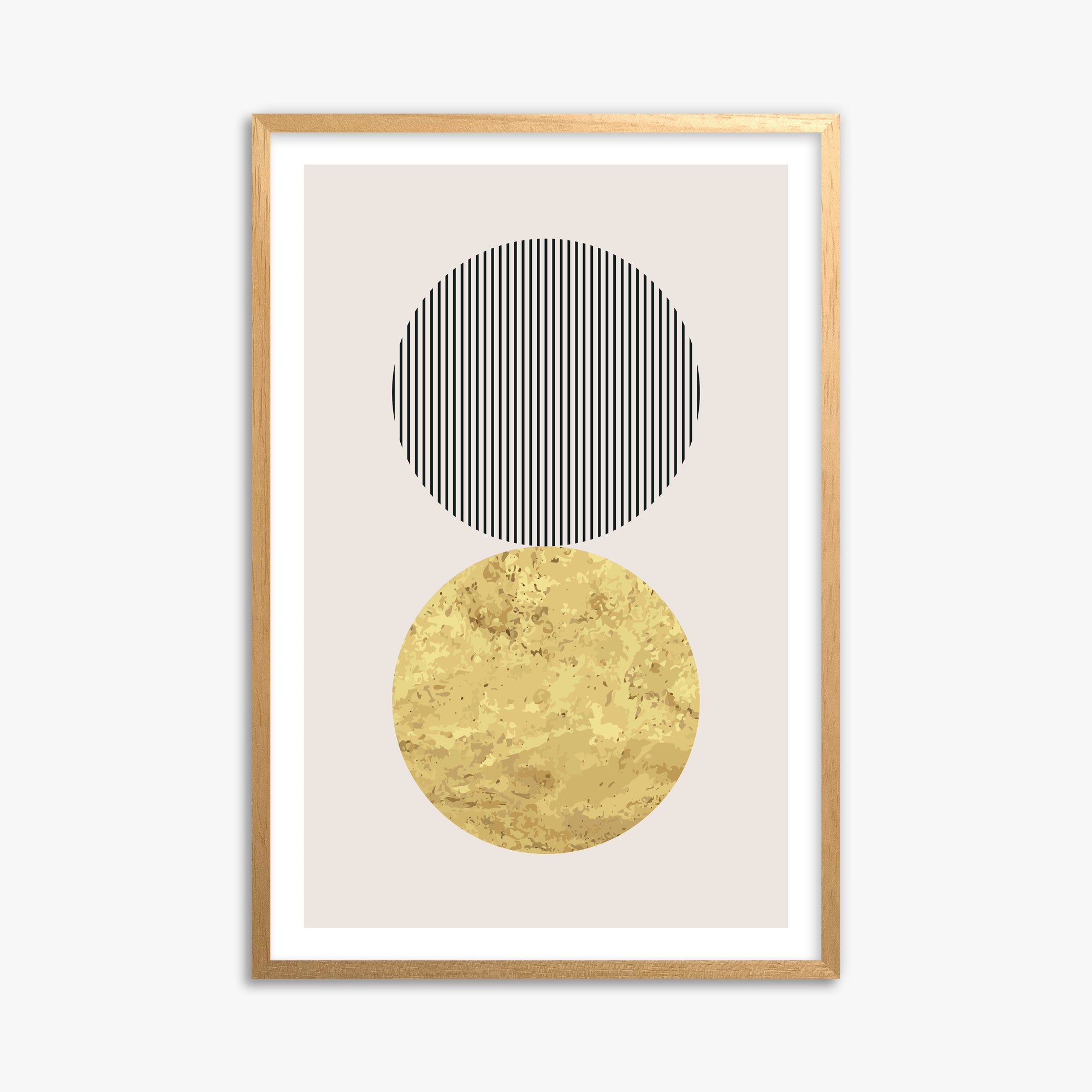 Eclipsed Gold, 61x91cm Oak Framed Art Reproduction