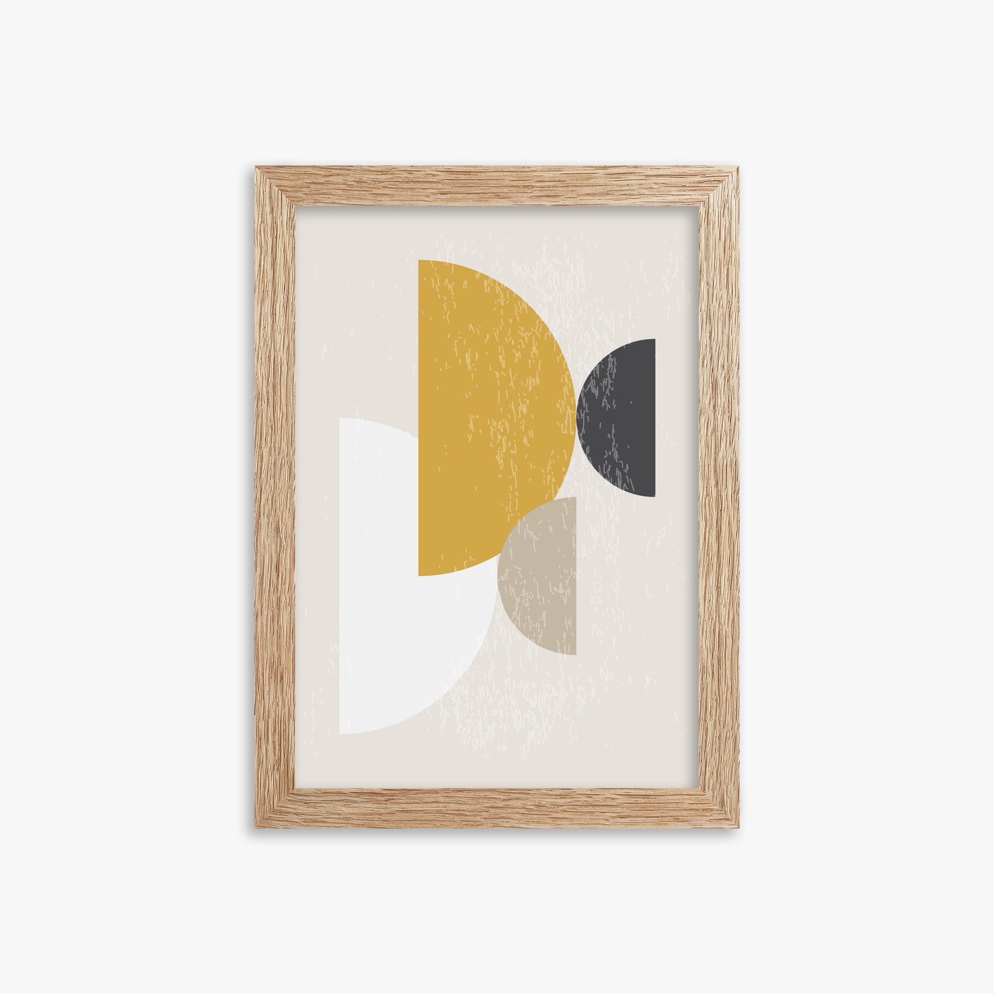 Harvest Overlap, 21x30cm Framed Poster With Raw Oak Frame