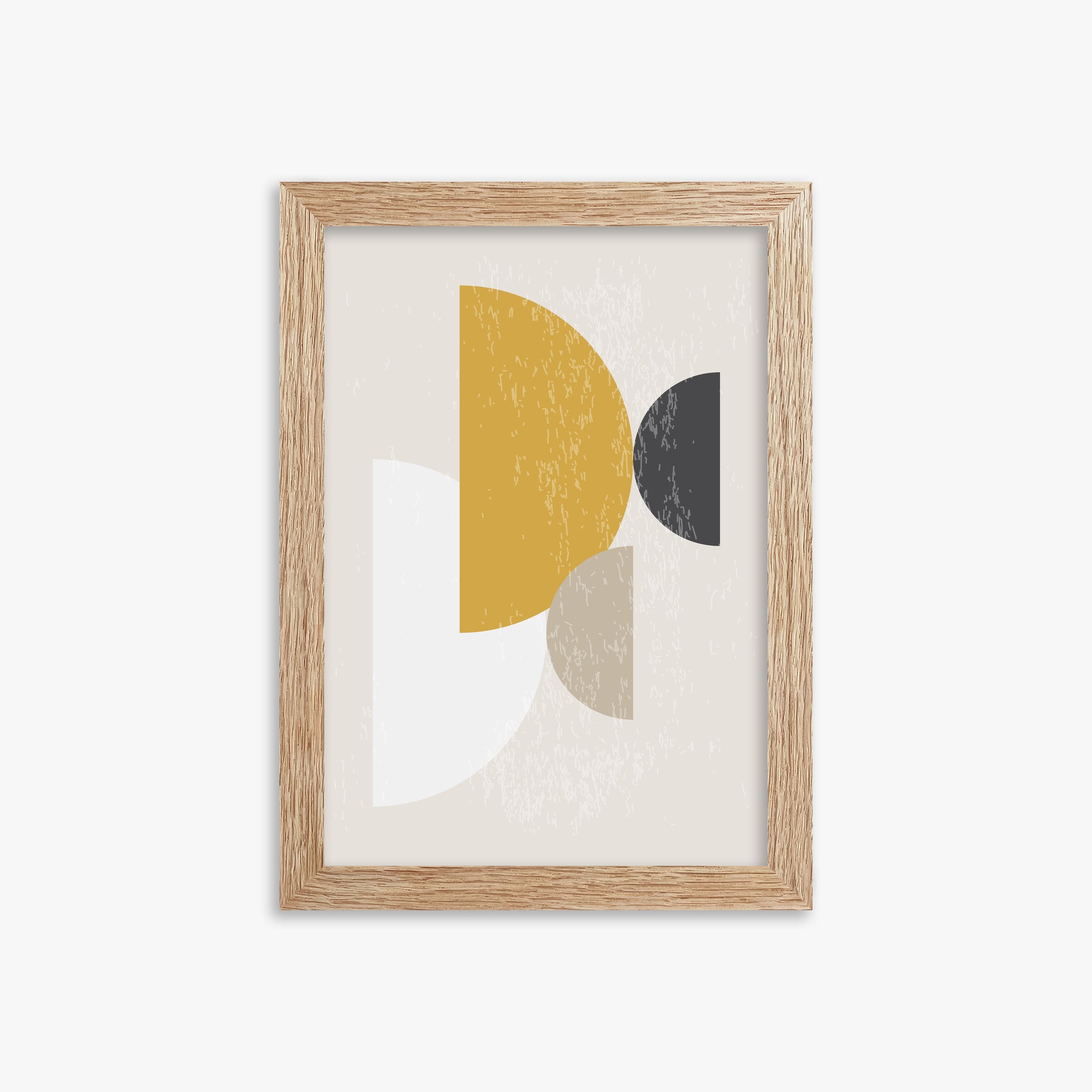 Harvest Overlap, 21x30cm Framed Poster With Raw Oak Frame
