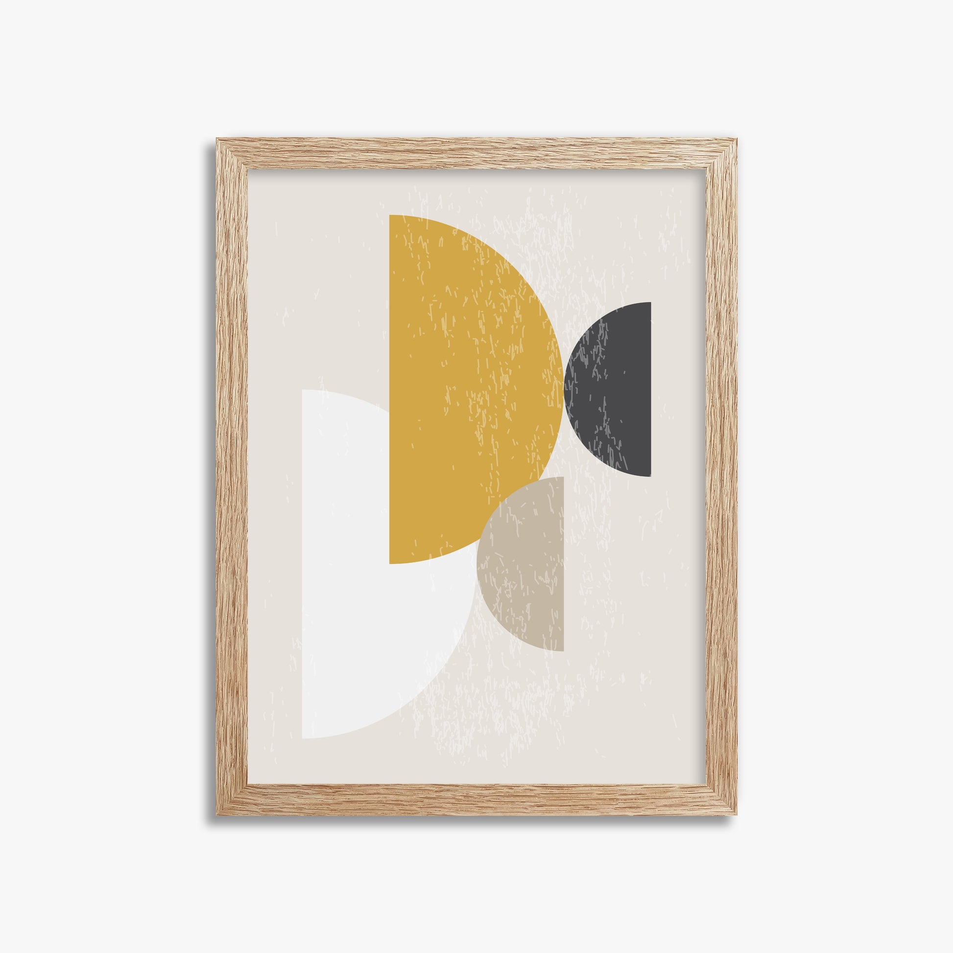 Harvest Overlap, 30x40cm Framed Poster With Raw Oak Frame