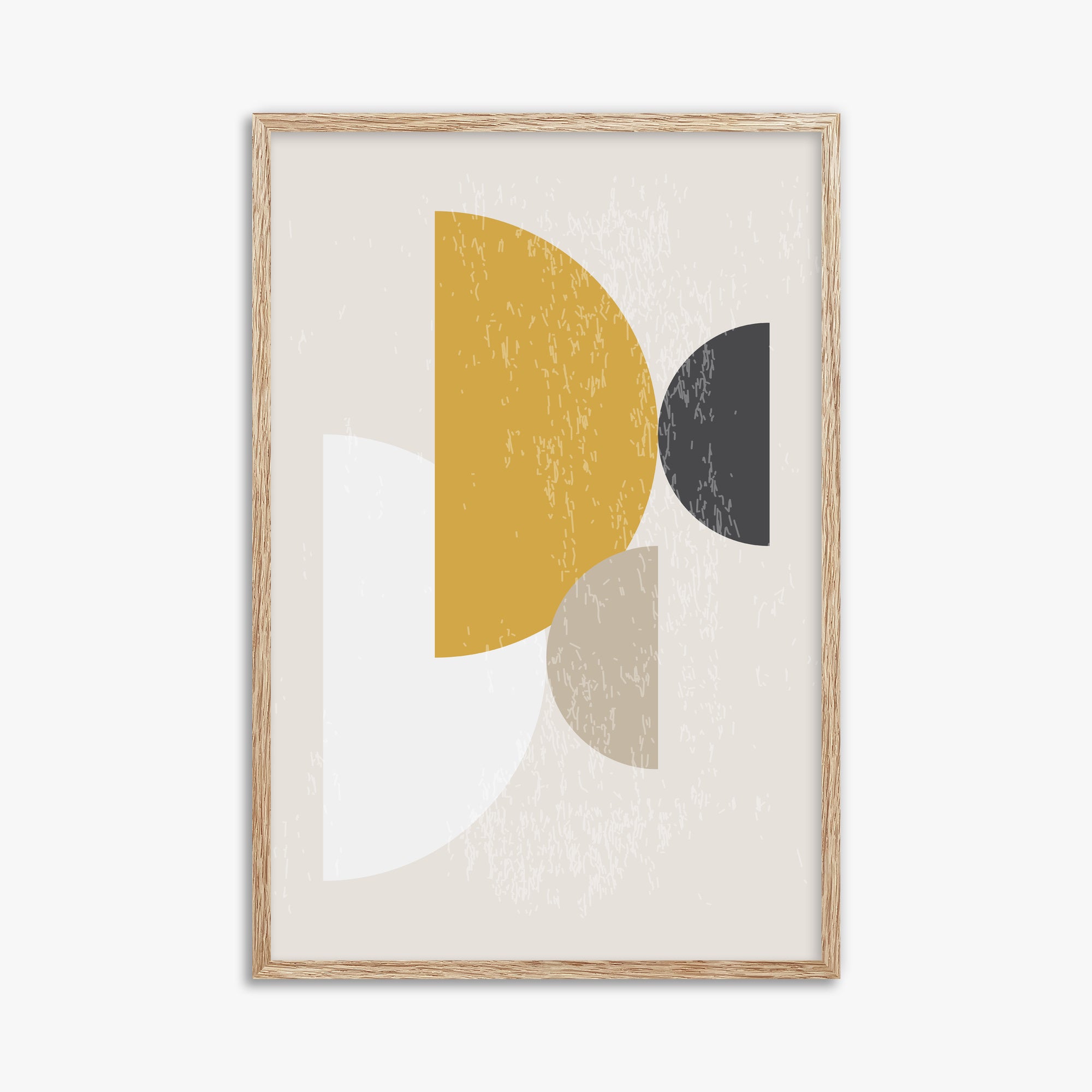 Harvest Overlap, 61x91cm Framed Poster With Raw Oak Frame