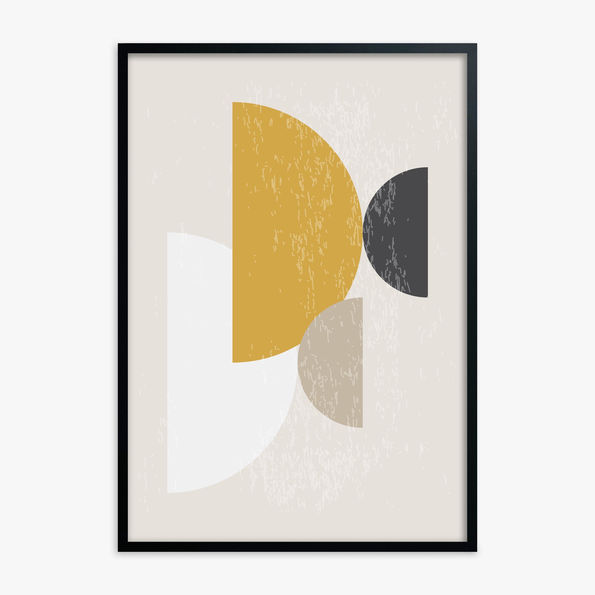 Harvest Overlap, Black Framed Poster With Black Frame