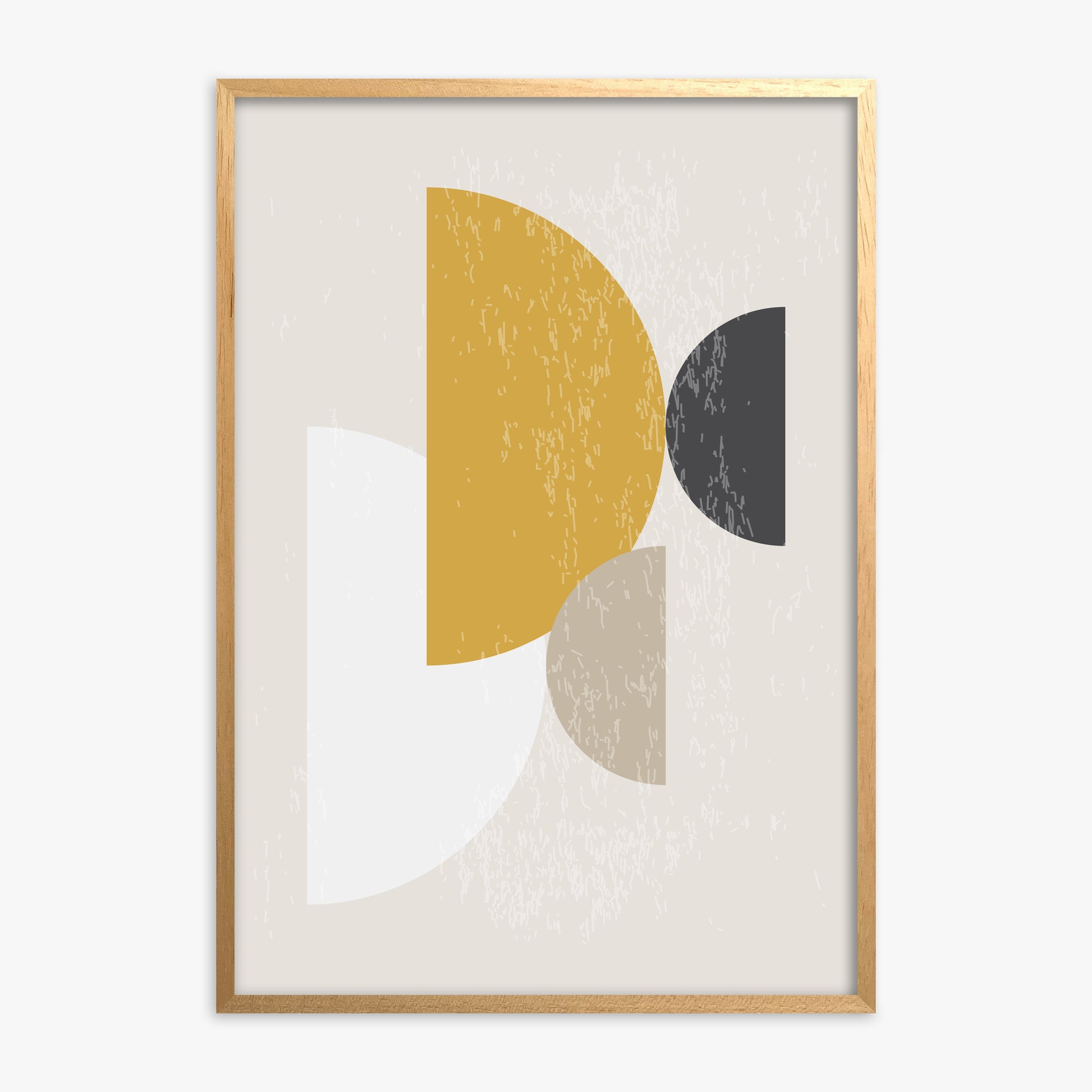 Harvest Overlap, Oak Framed Poster With Oak Frame