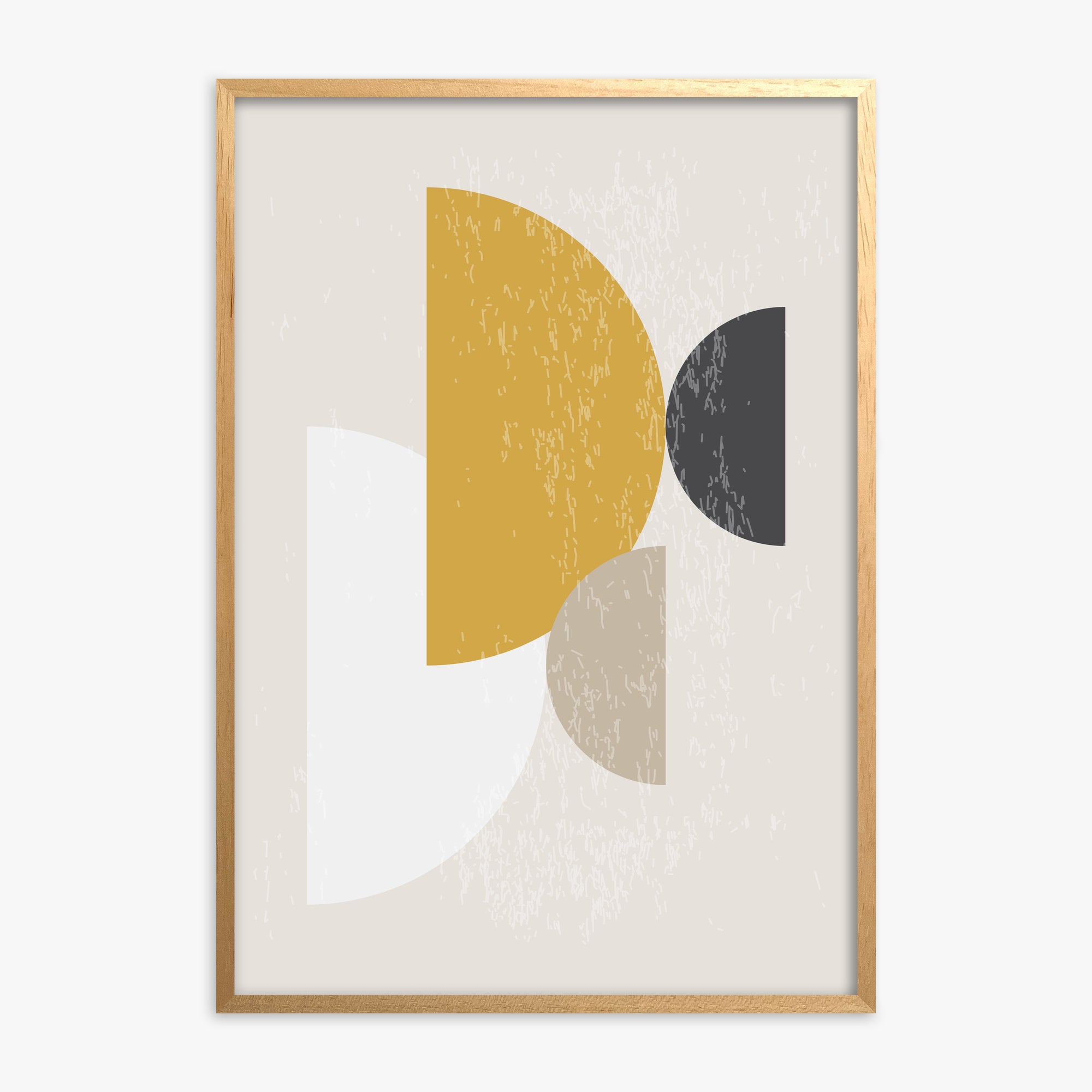 Harvest Overlap, Oak Framed Poster With Oak Frame