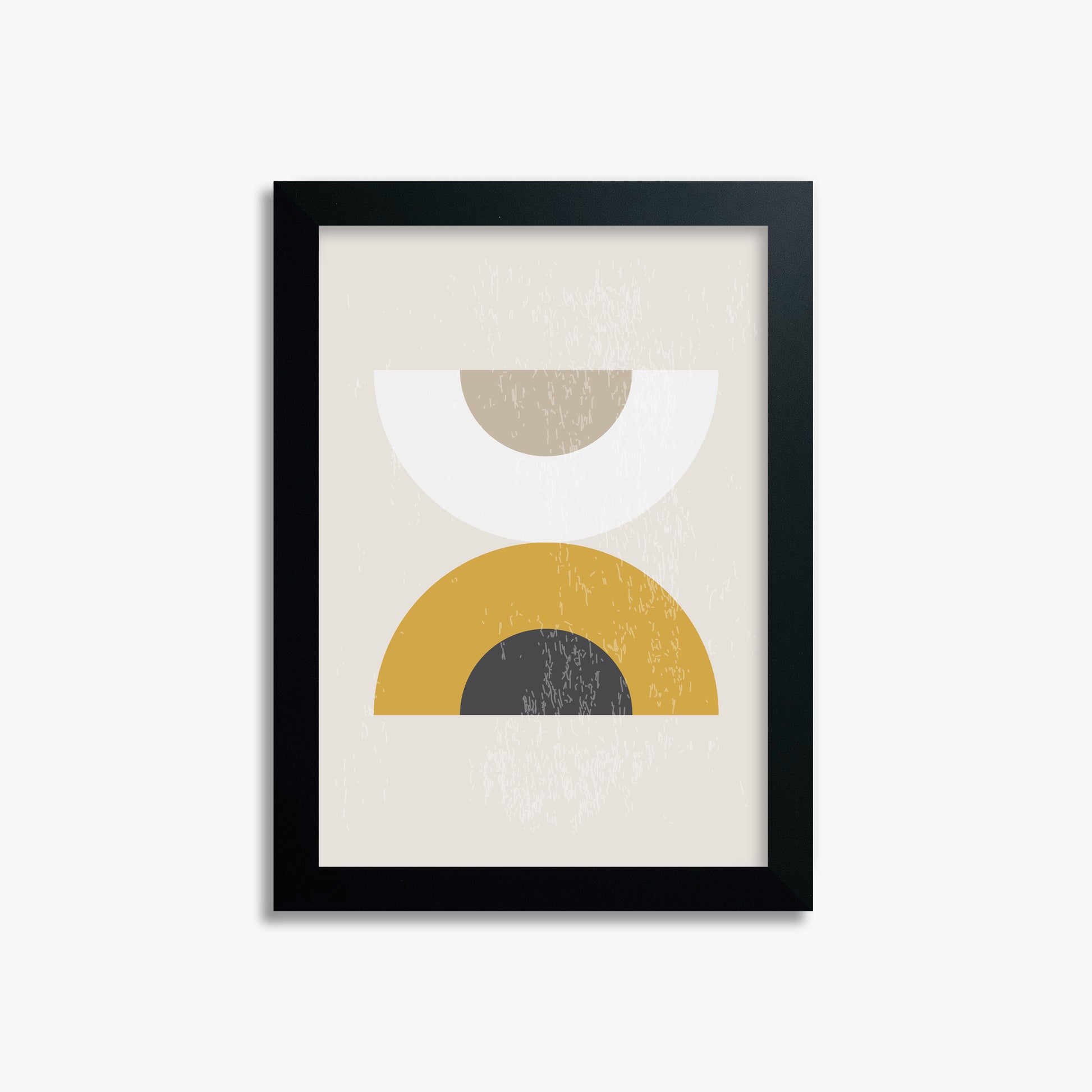 Geometric Balance, 21x30cm Framed Poster With Black Frame