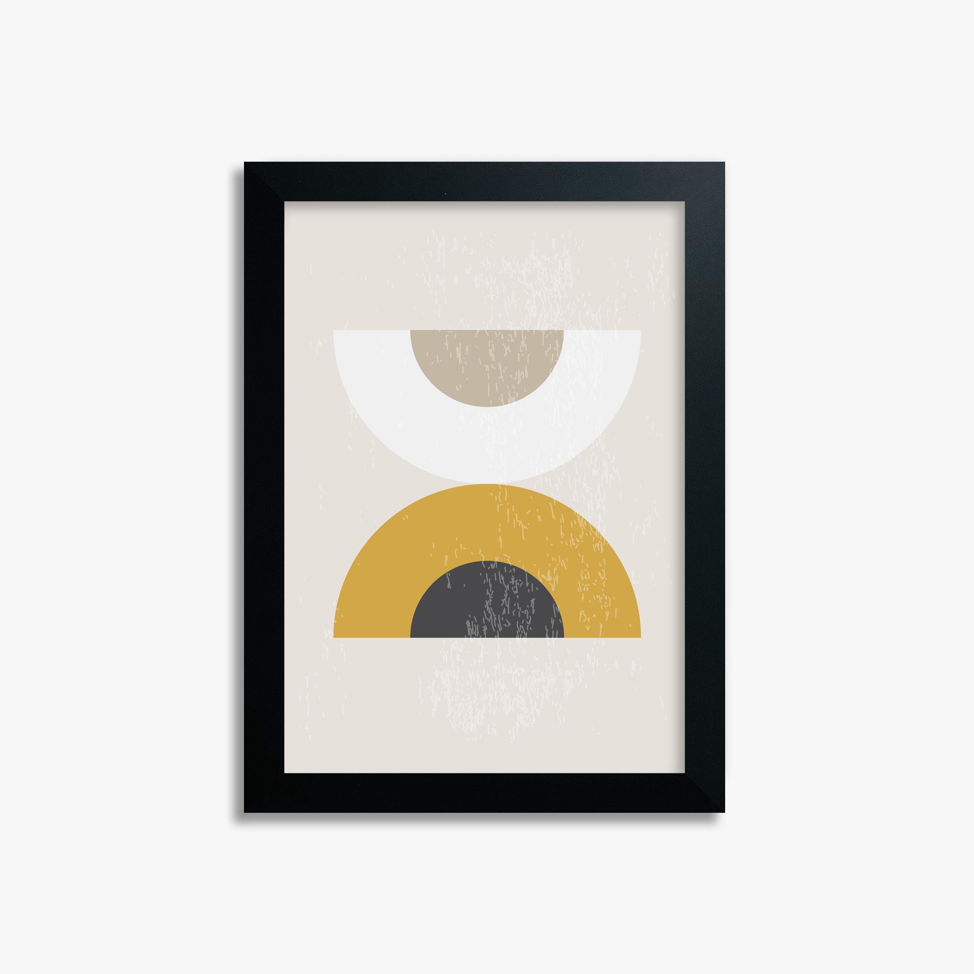 Geometric Balance, 21x30cm Framed Poster With Black Frame