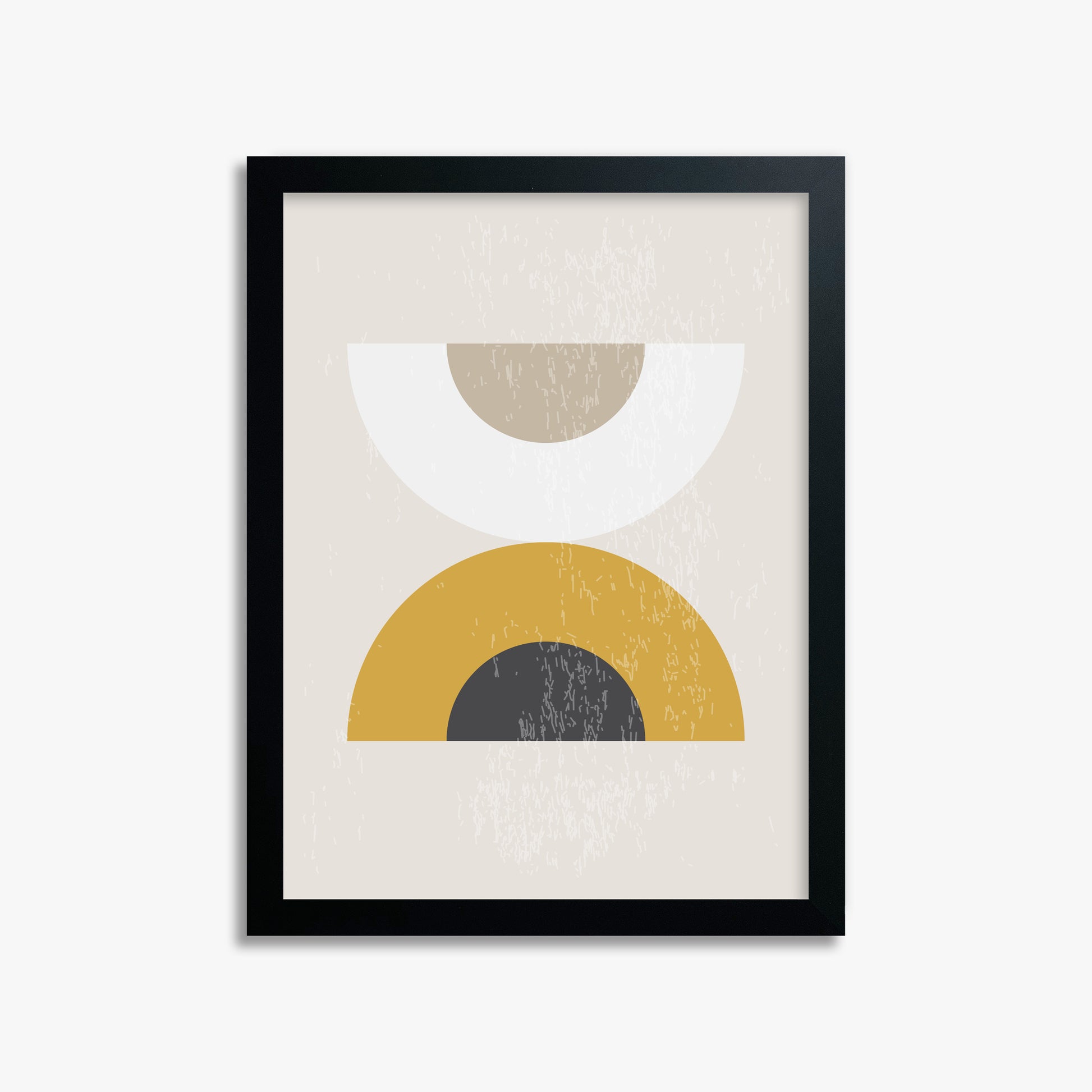 Geometric Balance, 30x40cm Framed Poster With Black Frame