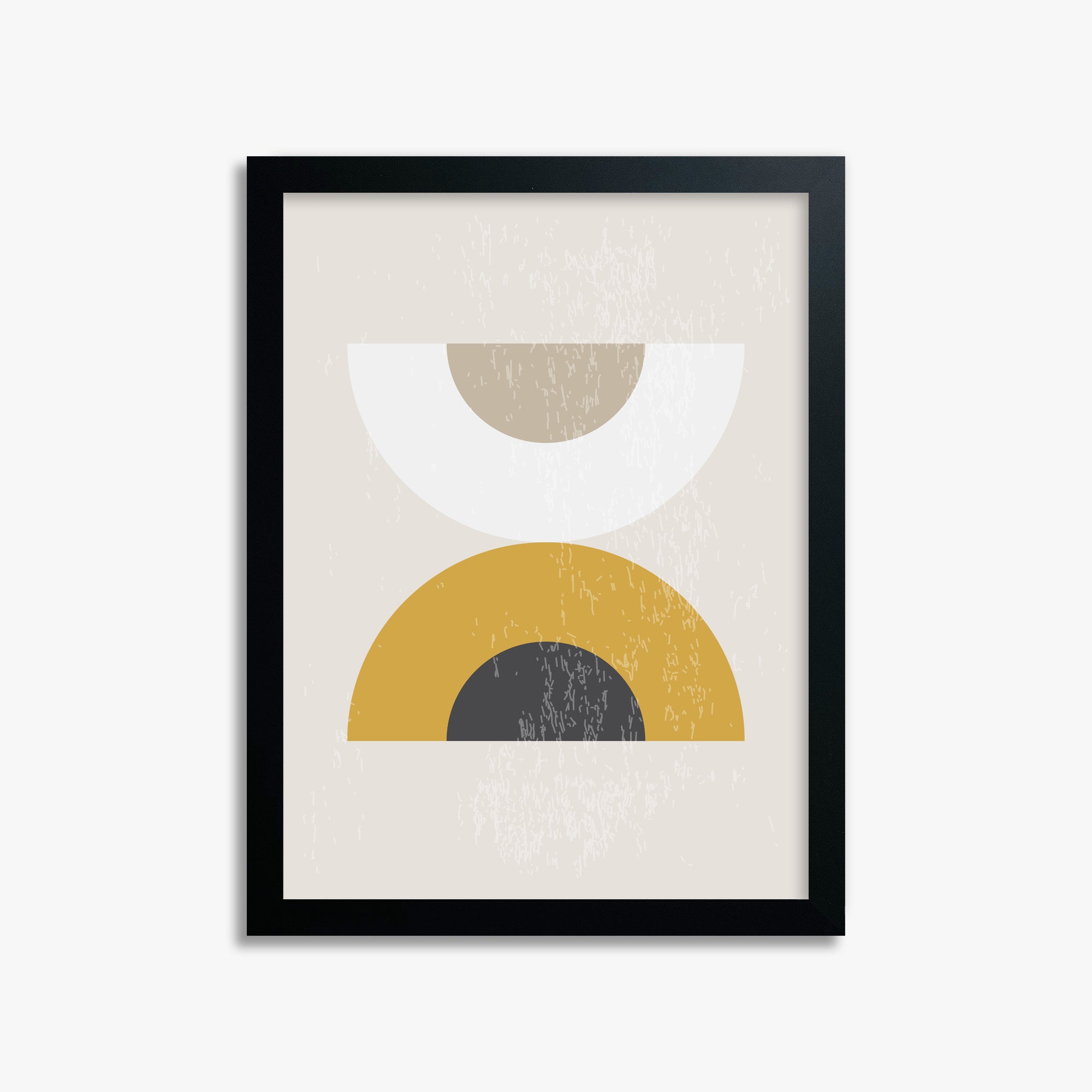 Geometric Balance, 30x40cm Framed Poster With Black Frame