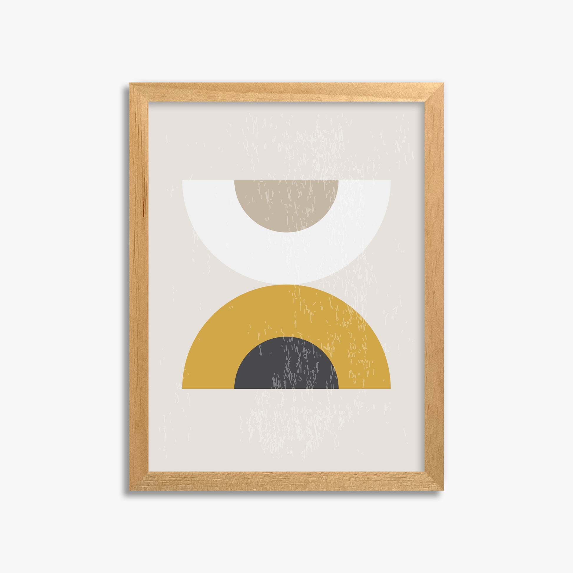 Geometric Balance, 30x40cm Framed Poster With Oak Frame