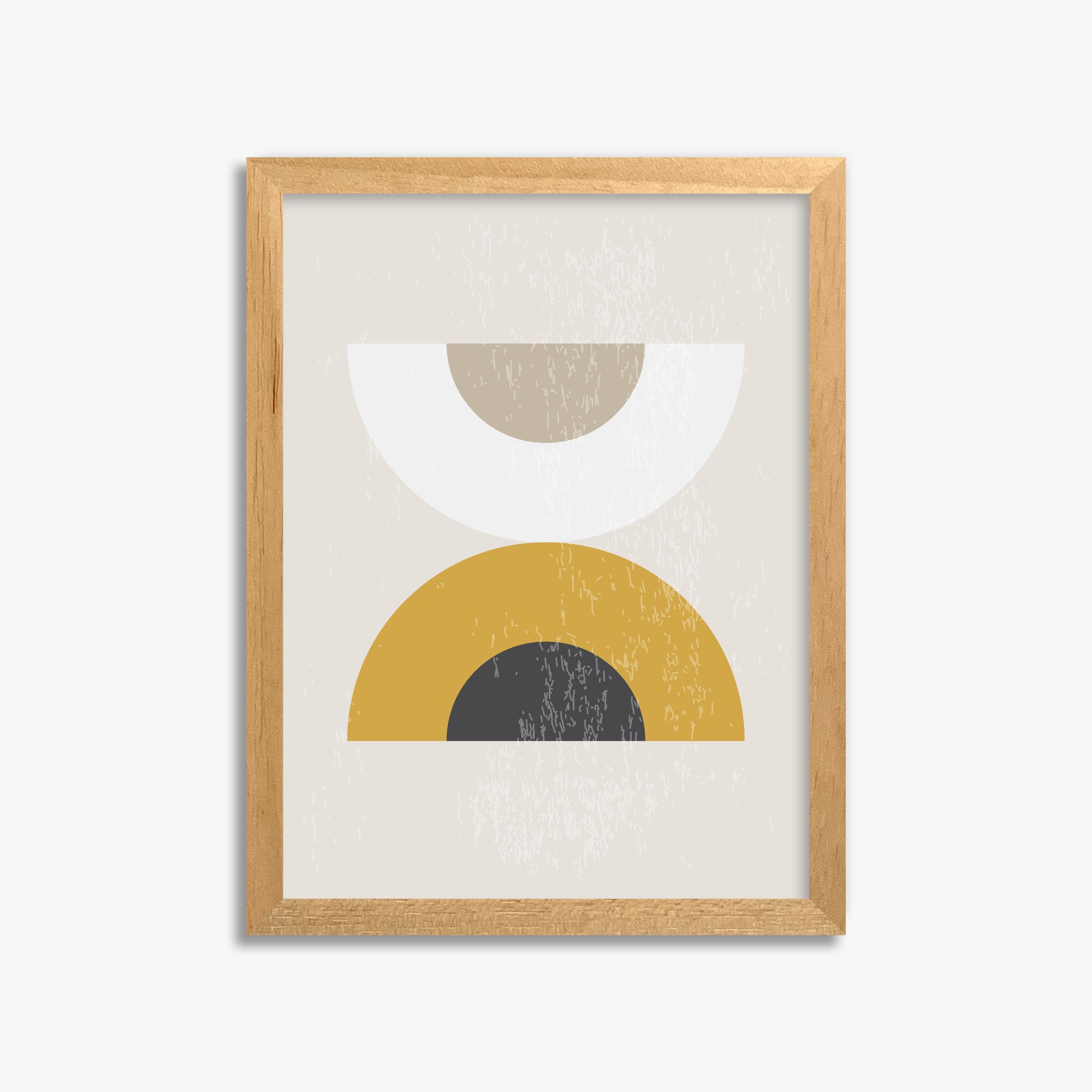 Geometric Balance, 30x40cm Framed Poster With Oak Frame