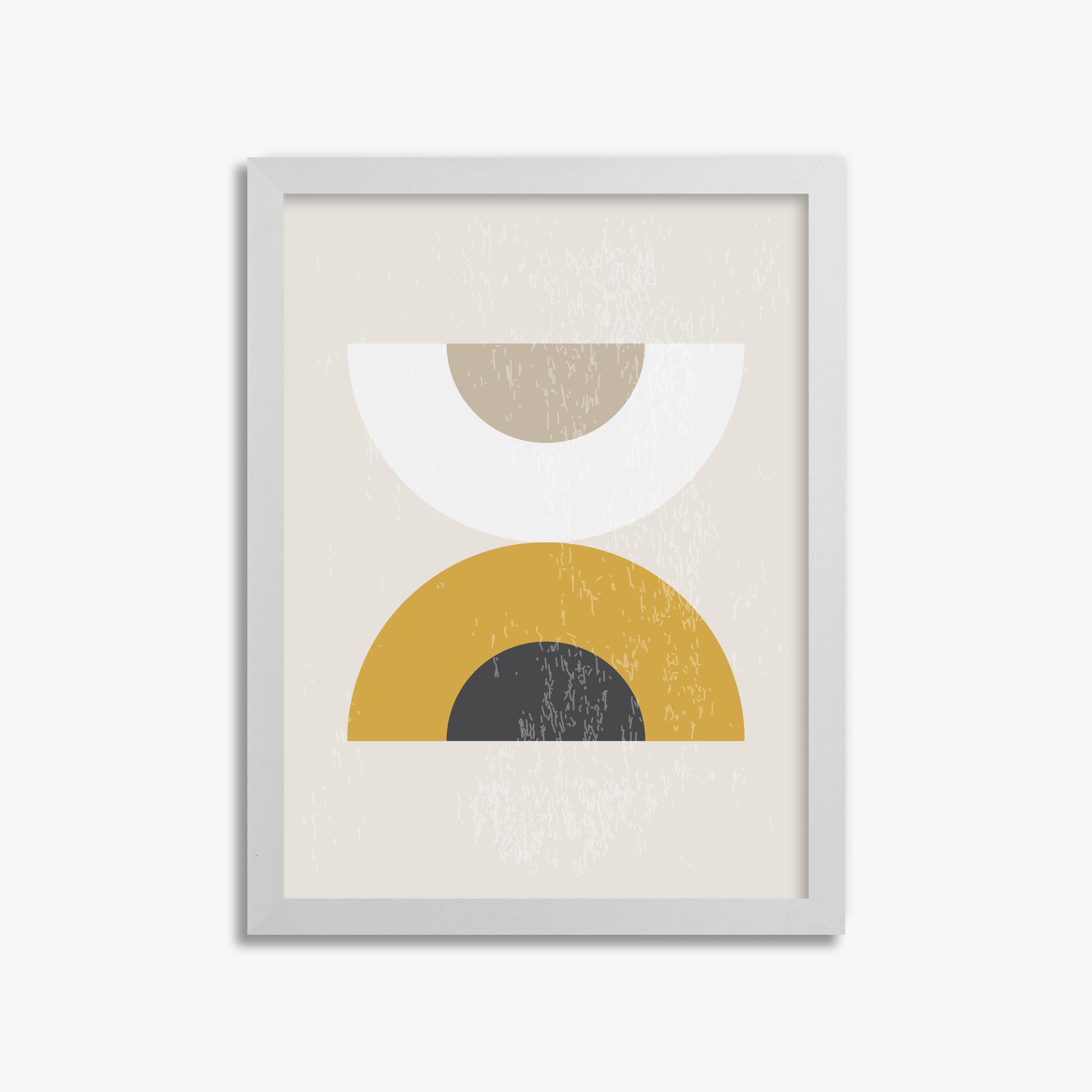 Geometric Balance, 30x40cm Framed Poster With White Frame