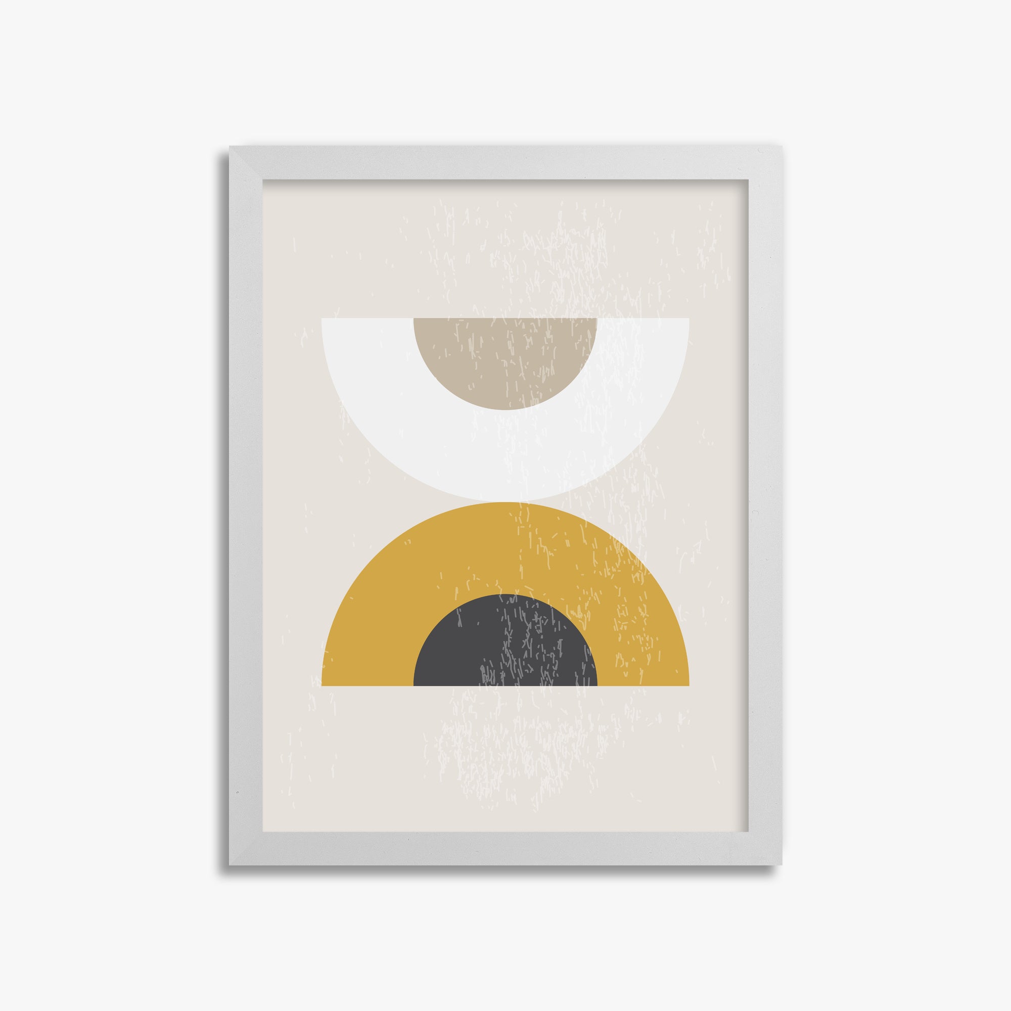 Geometric Balance, 30x40cm Framed Poster With White Frame