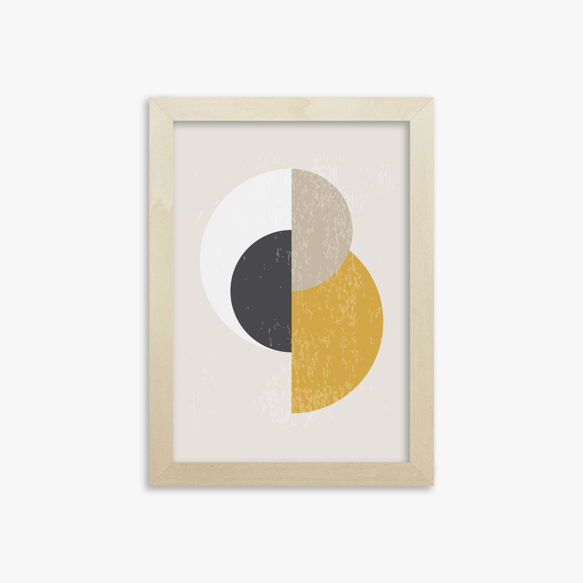 Lunar Phases Balance, 21x30cm Framed Poster With Lime Wood Frame