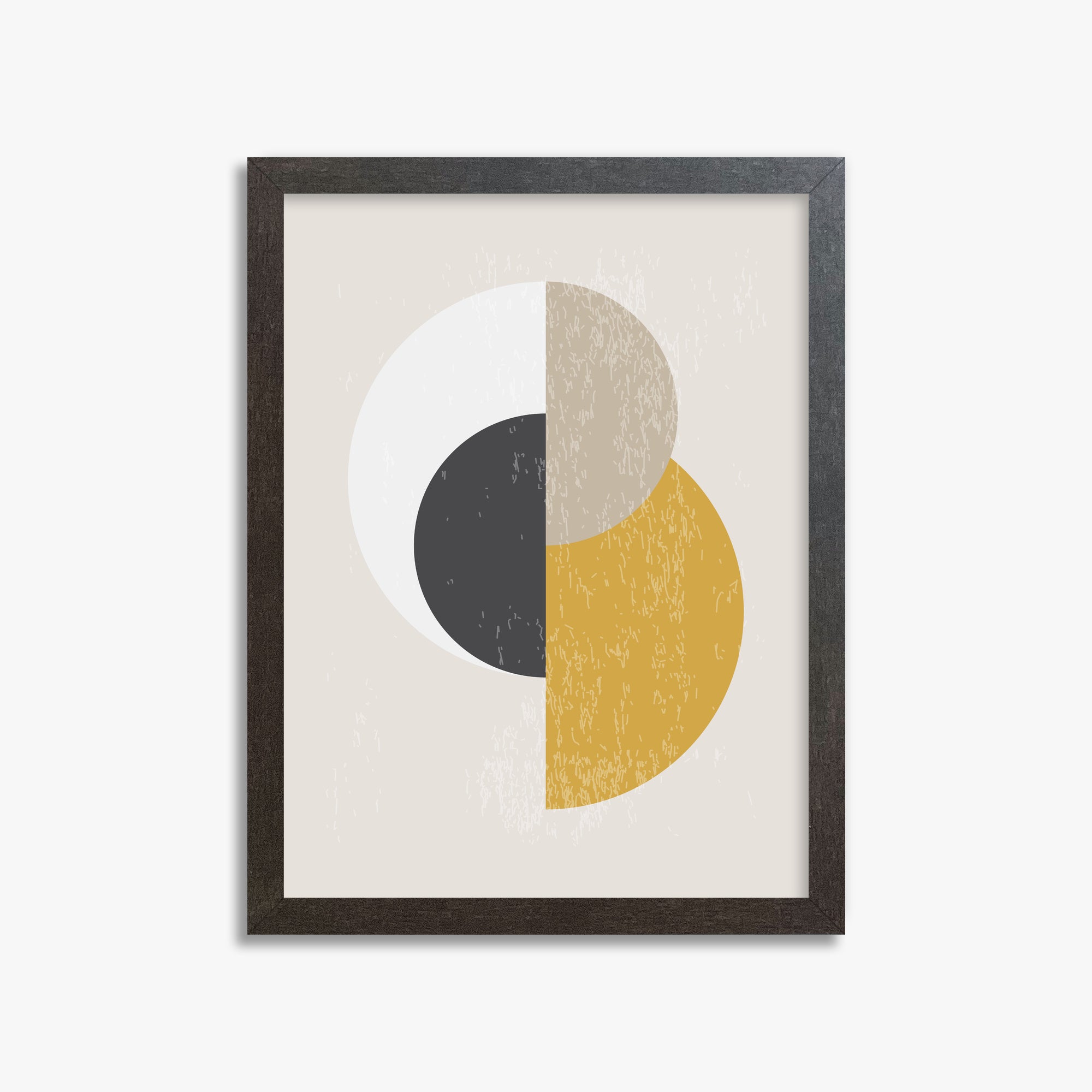 Lunar Phases Balance, 30x40cm Framed Poster With Espresso Frame