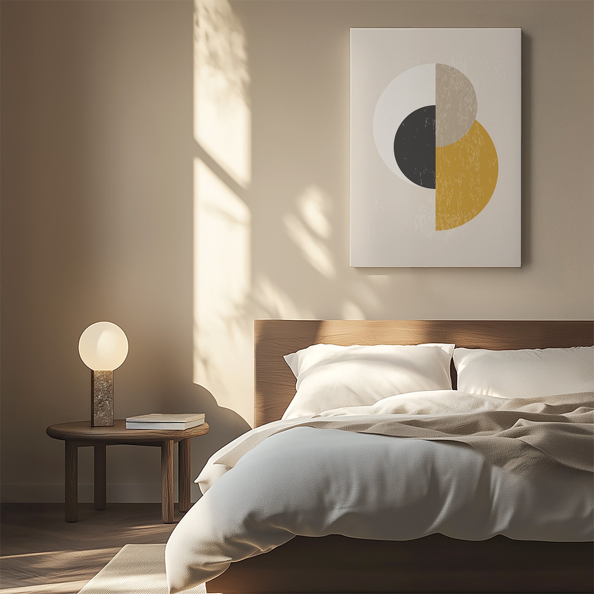Design Concept No. 55 for Lunar Phases Balance Modern Satin Canvas Poster Art