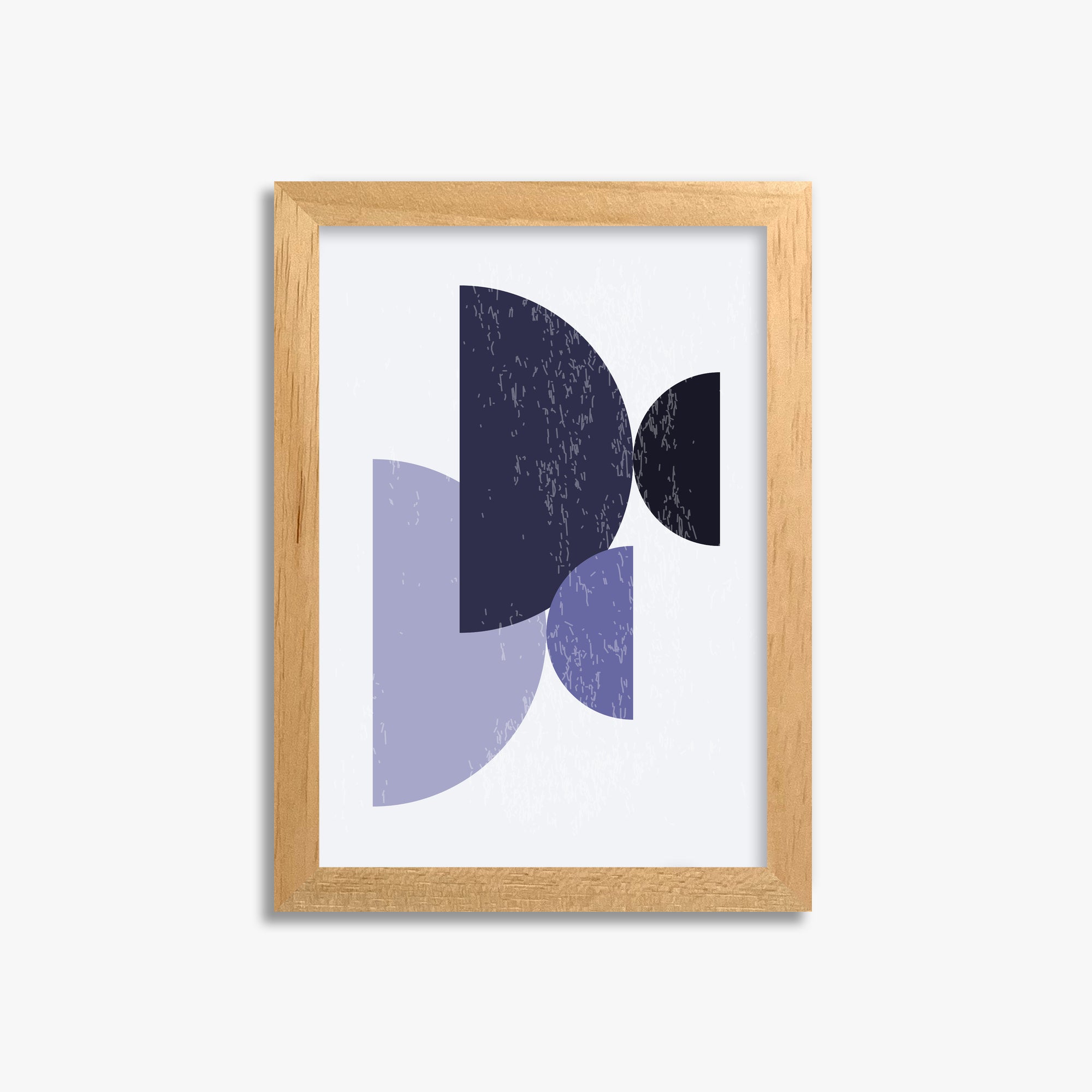 Twilight Intersections, 21x30cm Framed Poster With Oak Frame