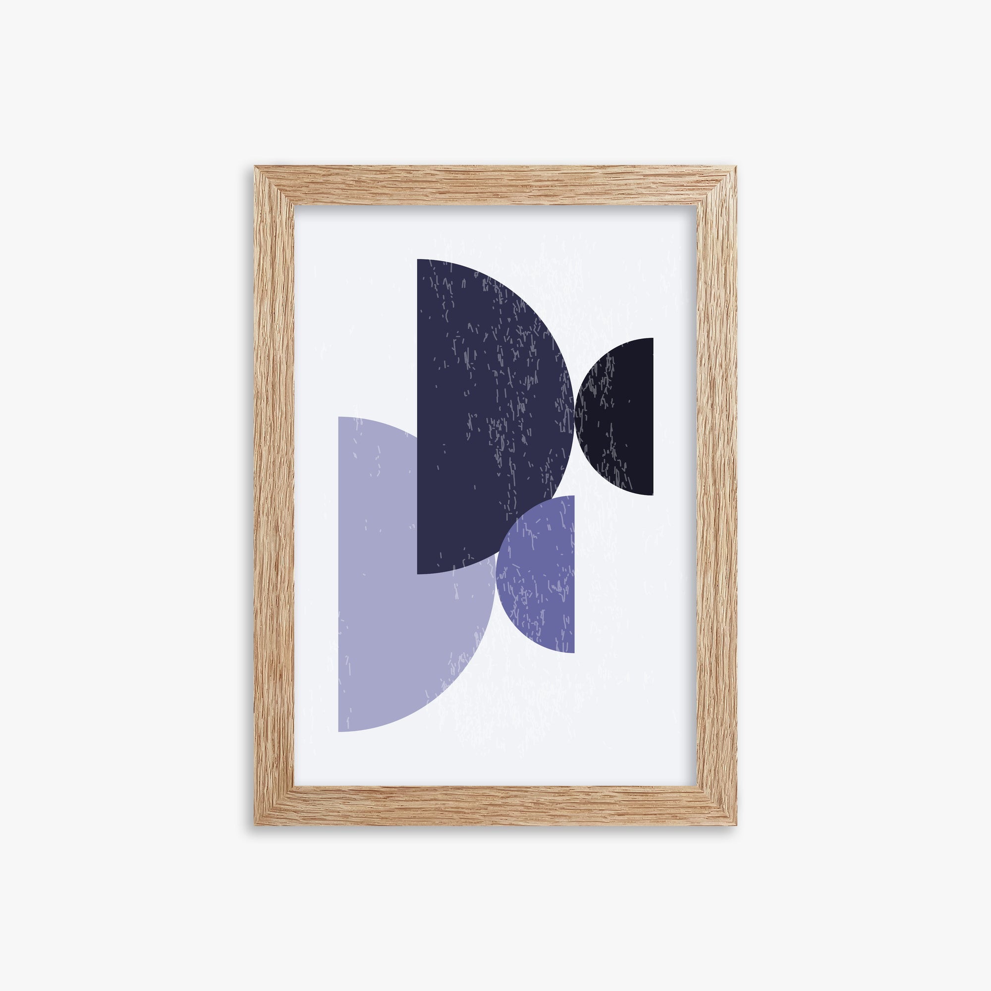 Twilight Intersections, 21x30cm Framed Poster With Raw Oak Frame