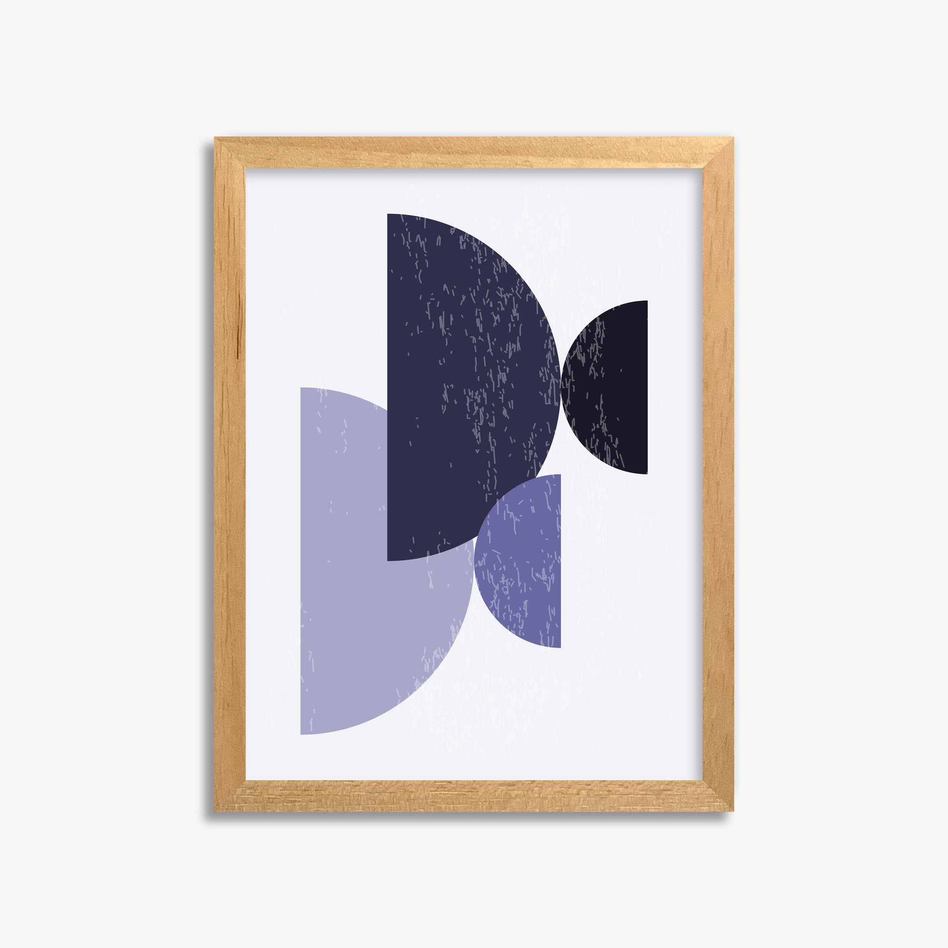 Twilight Intersections, 30x40cm Framed Poster With Oak Frame