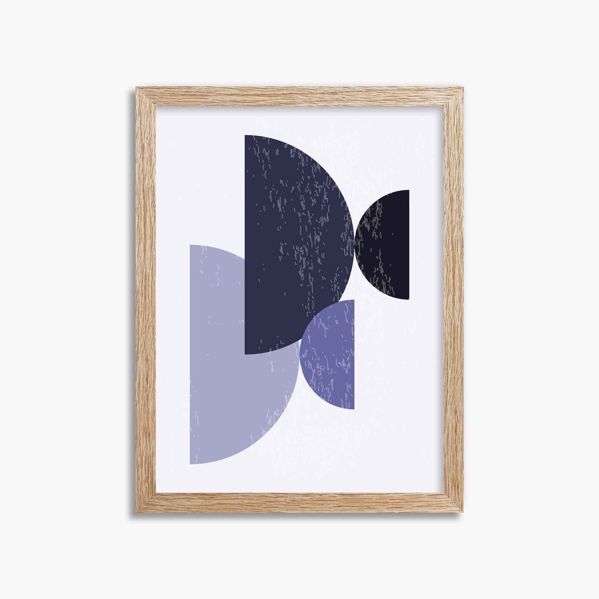 Twilight Intersections, 30x40cm Framed Poster With Raw Oak Frame
