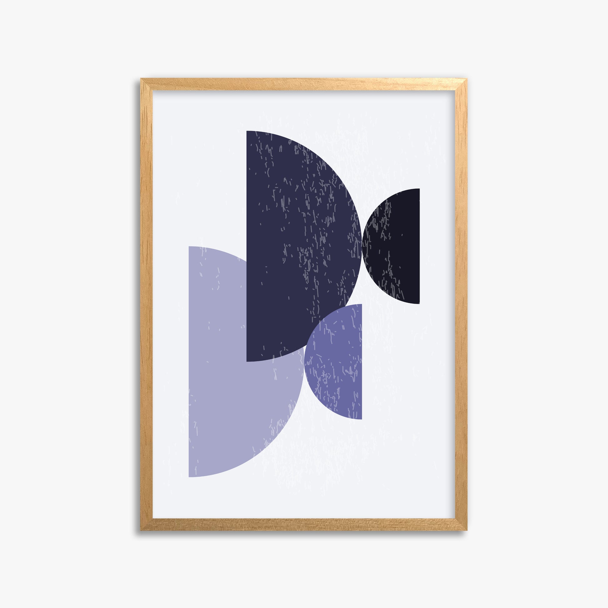 Twilight Intersections, 50x70cm Framed Poster With Oak Frame