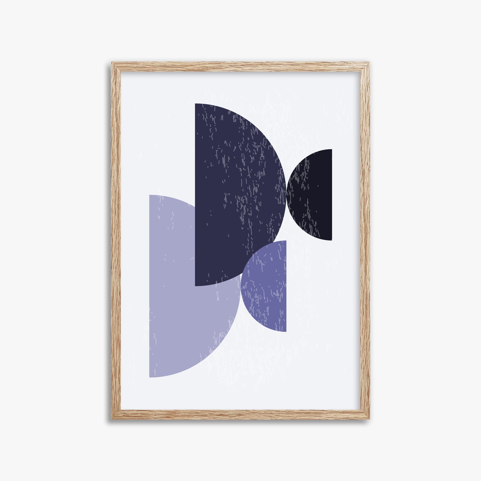 Twilight Intersections, 50x70cm Framed Poster With Raw Oak Frame