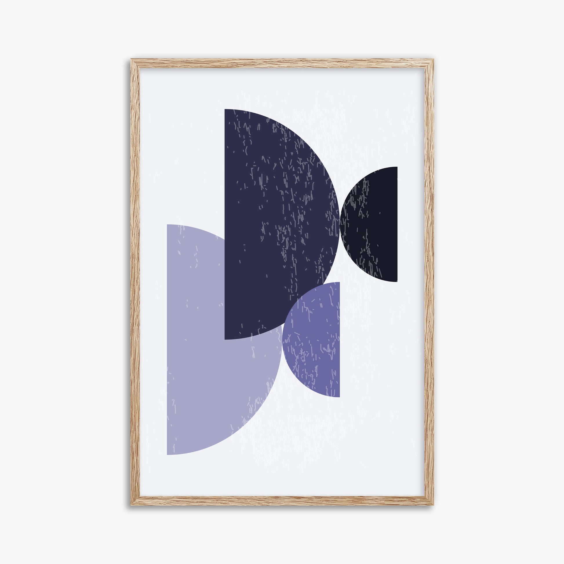 Twilight Intersections, 61x91cm Framed Poster With Raw Oak Frame