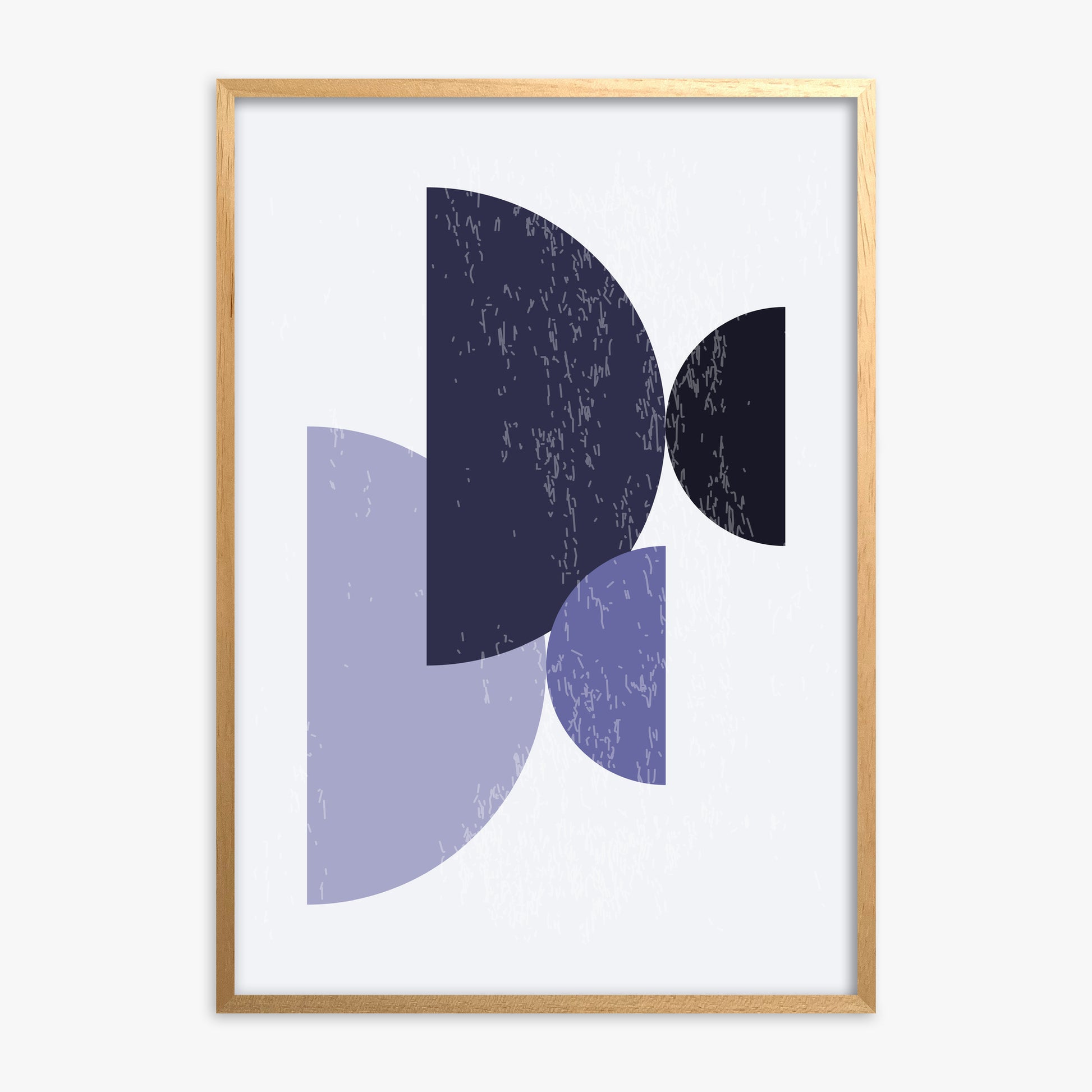 Twilight Intersections, Oak Framed Poster With Oak Frame