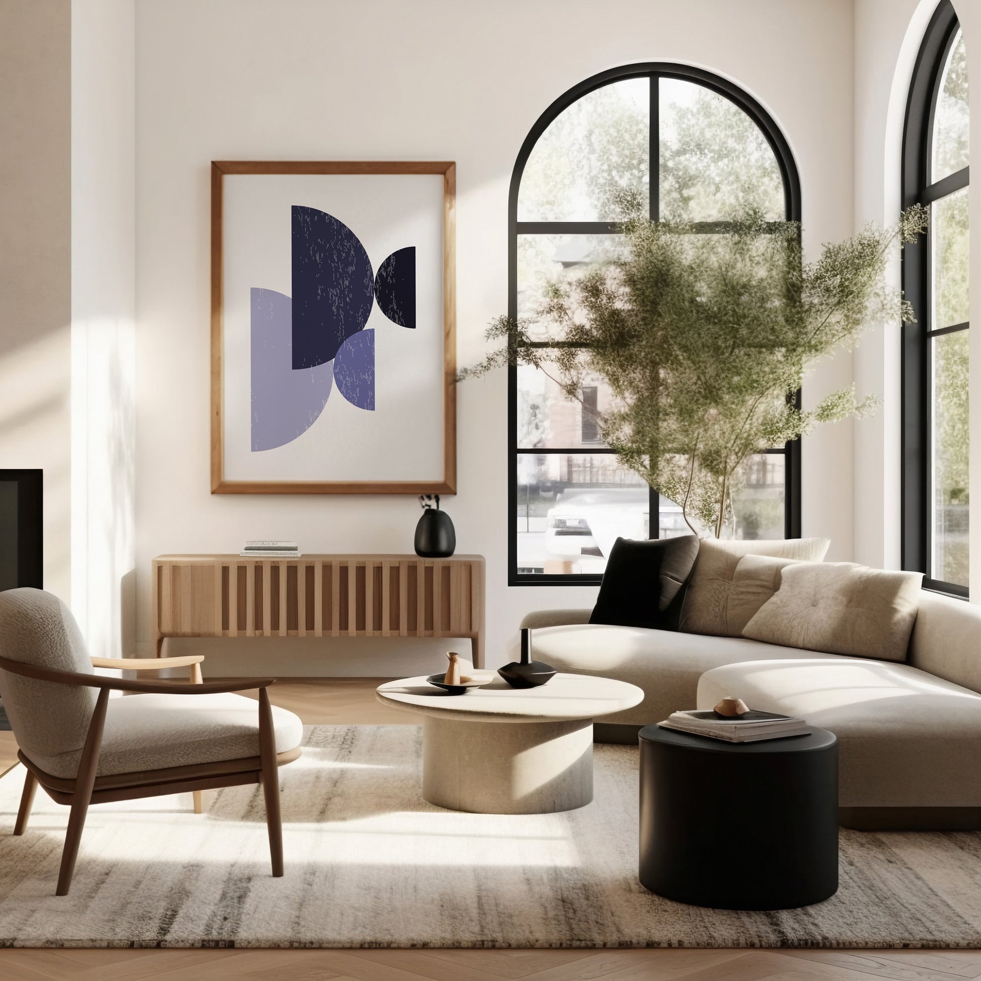 Design Concept No. 40 for Twilight Intersections Modern Poster Art